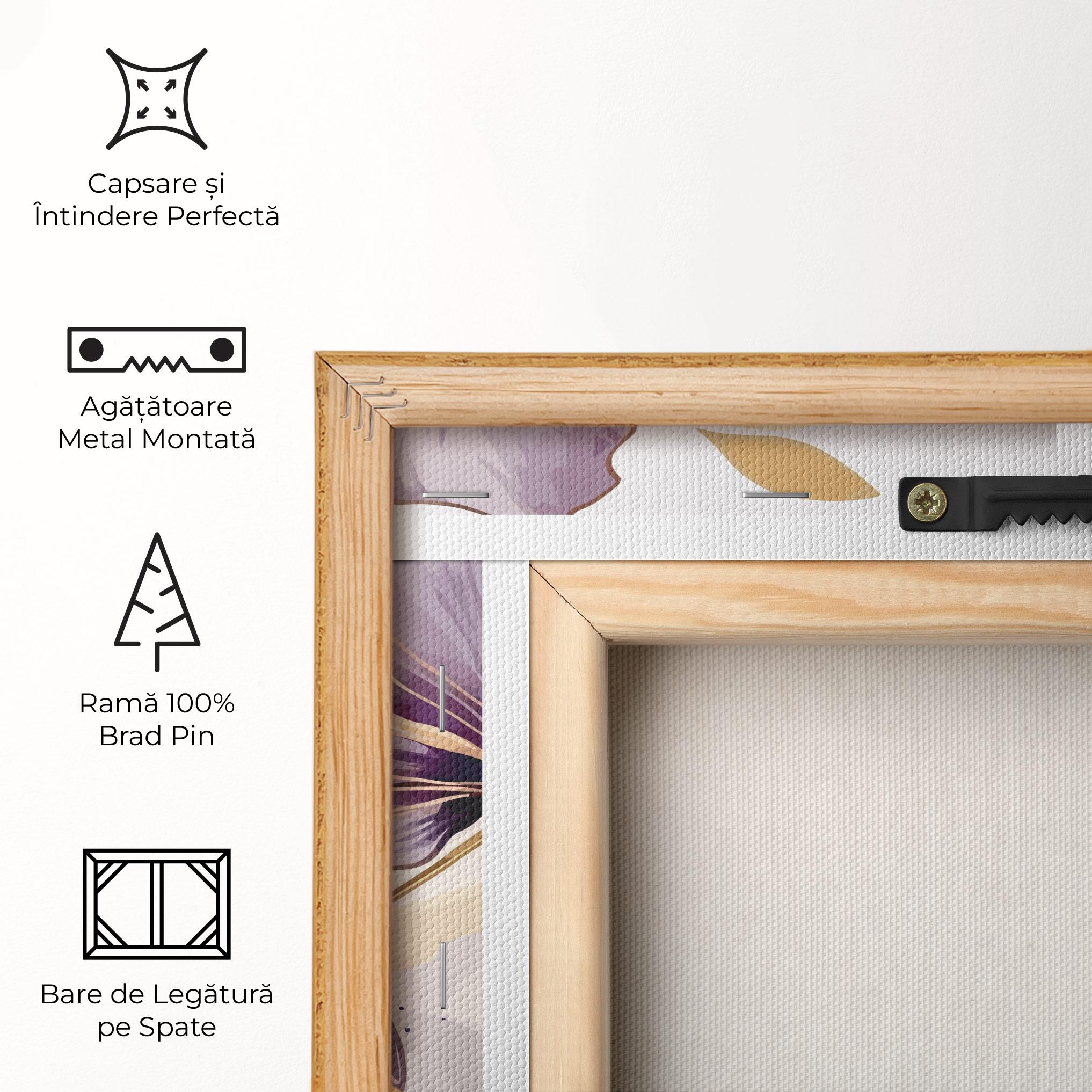 Tablou Canvas Purple Gold Exotic mockup 5