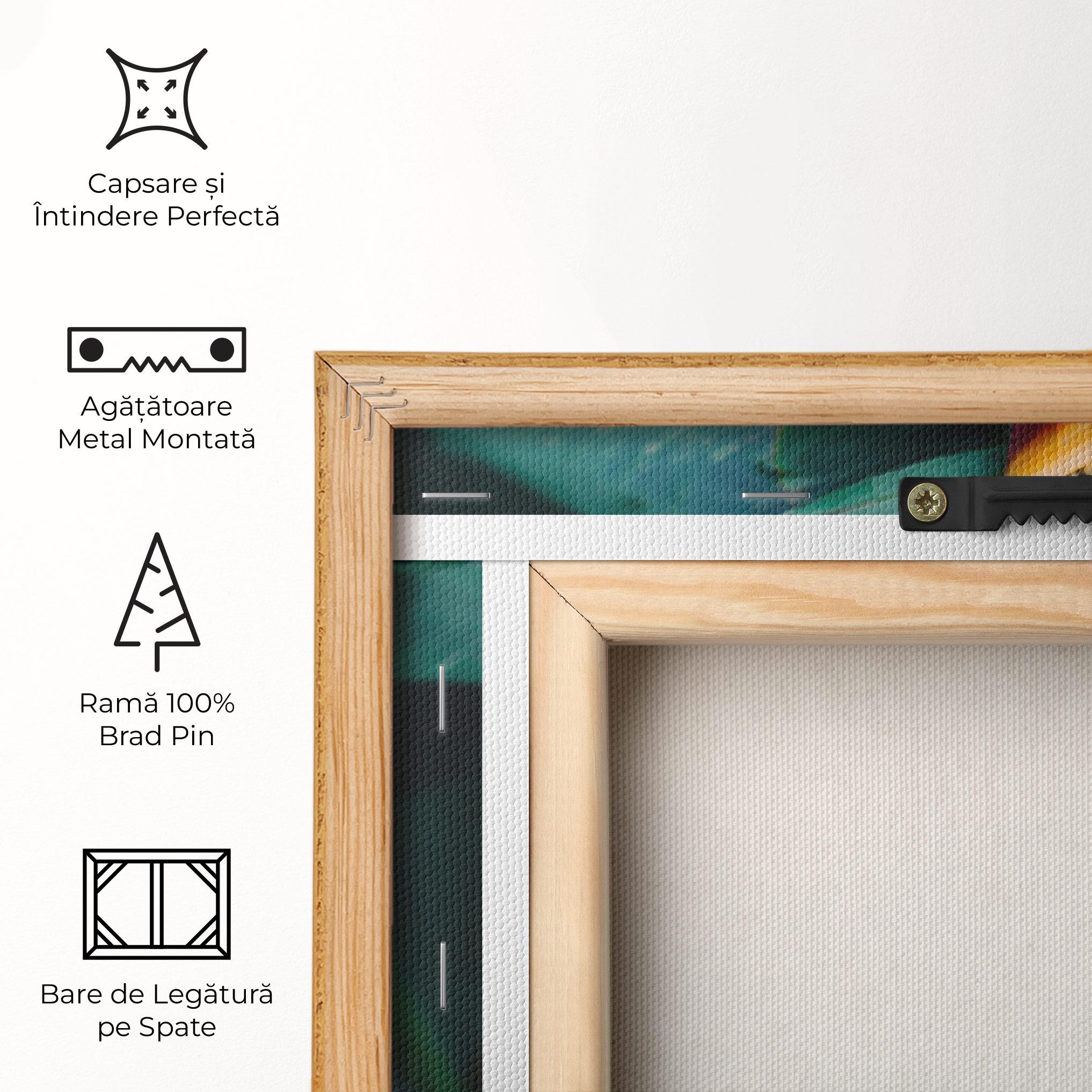 Tablou Canvas Red Orange Exotic mockup 5