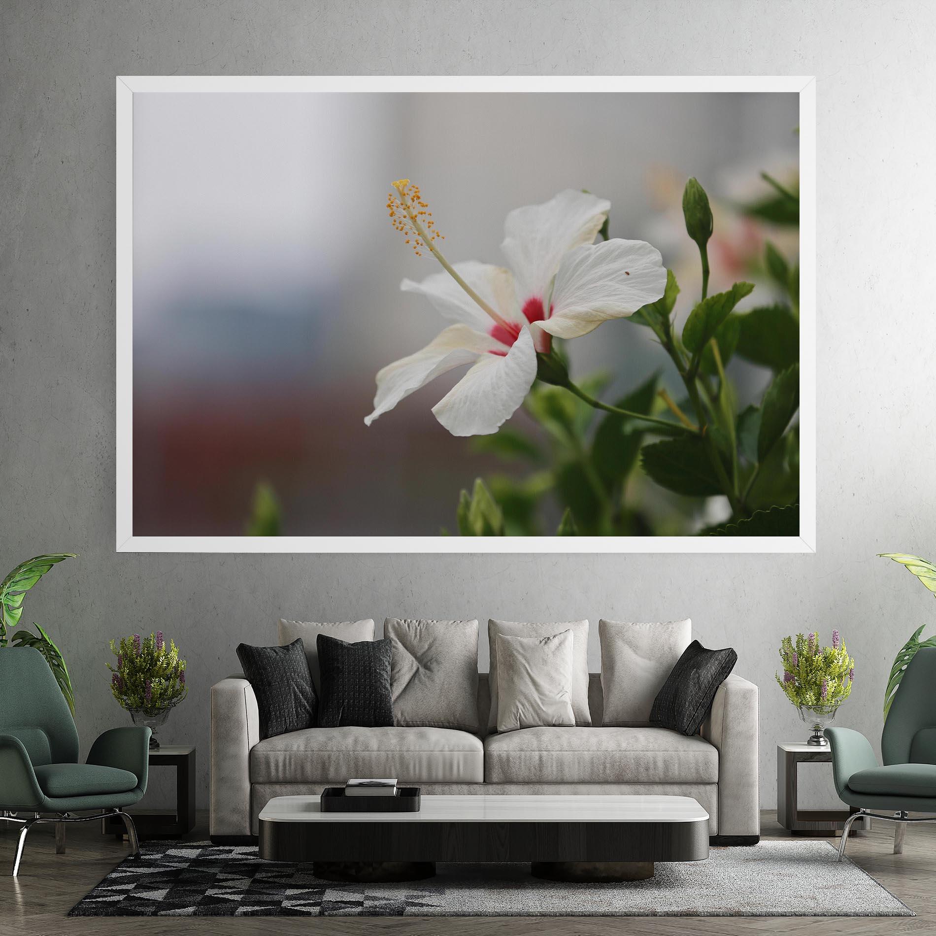 Tablou Canvas Exotic White Flower mockup 7