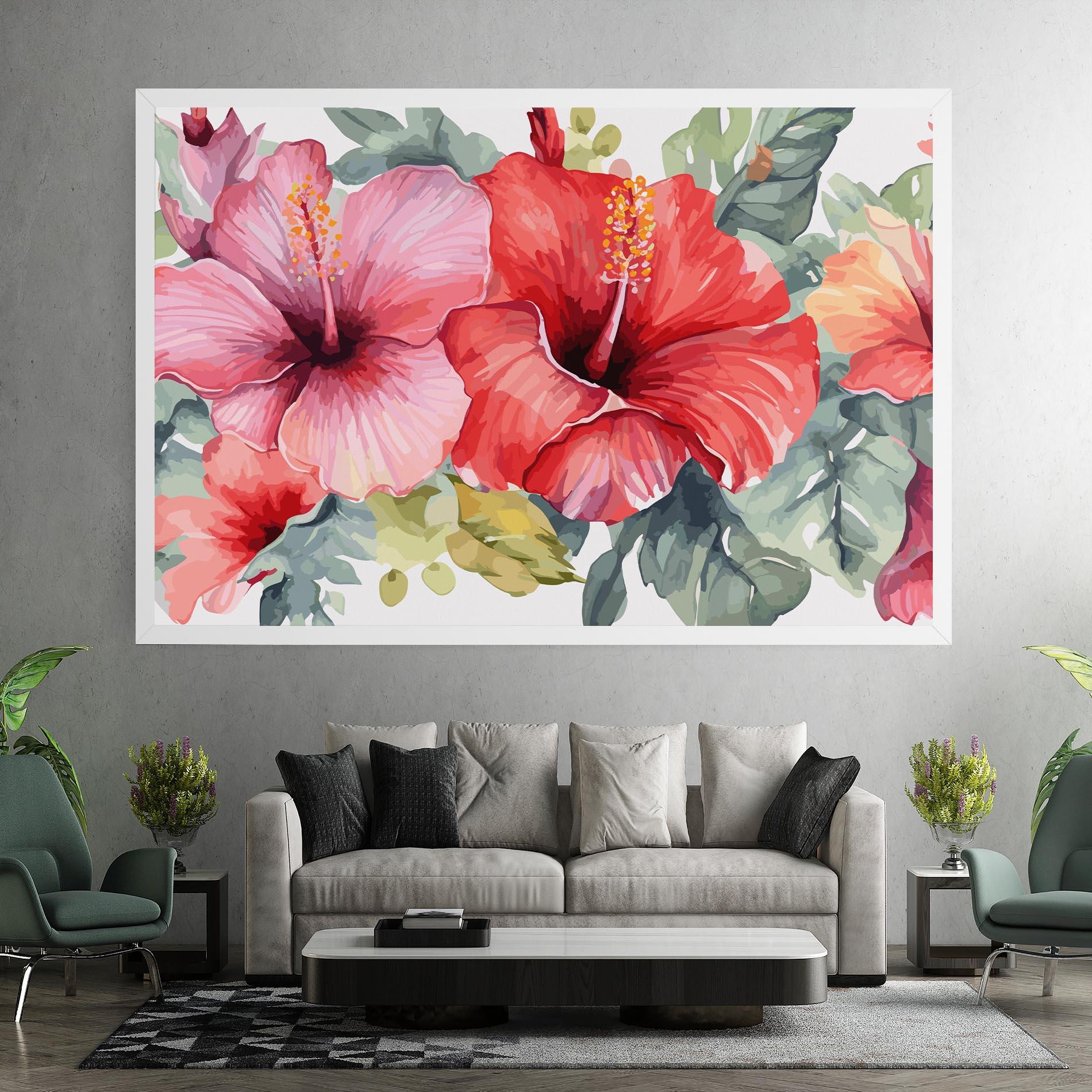 Tablou Canvas Pink Red Exotic mockup 7