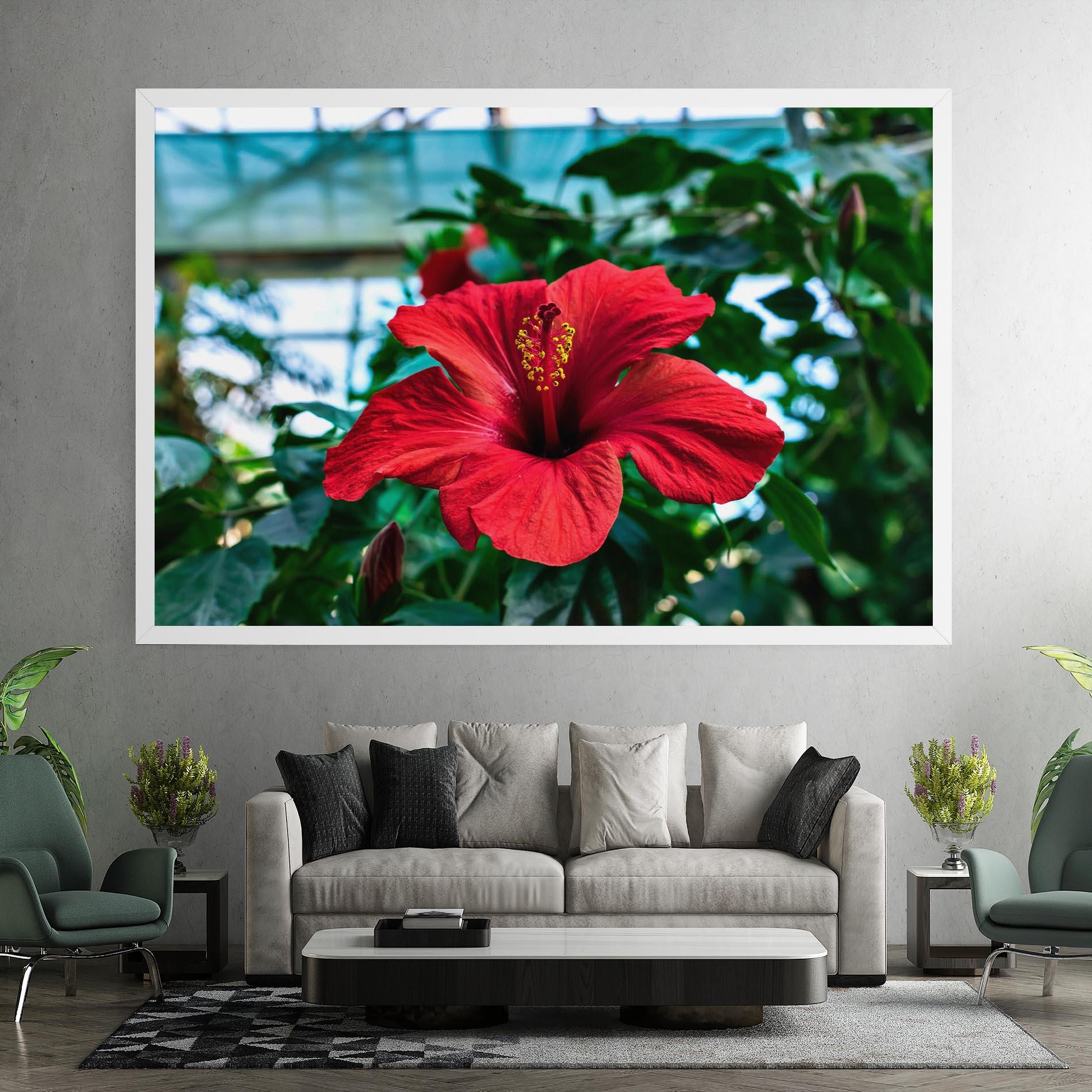 Tablou Canvas Red Exotic Plant mockup 7