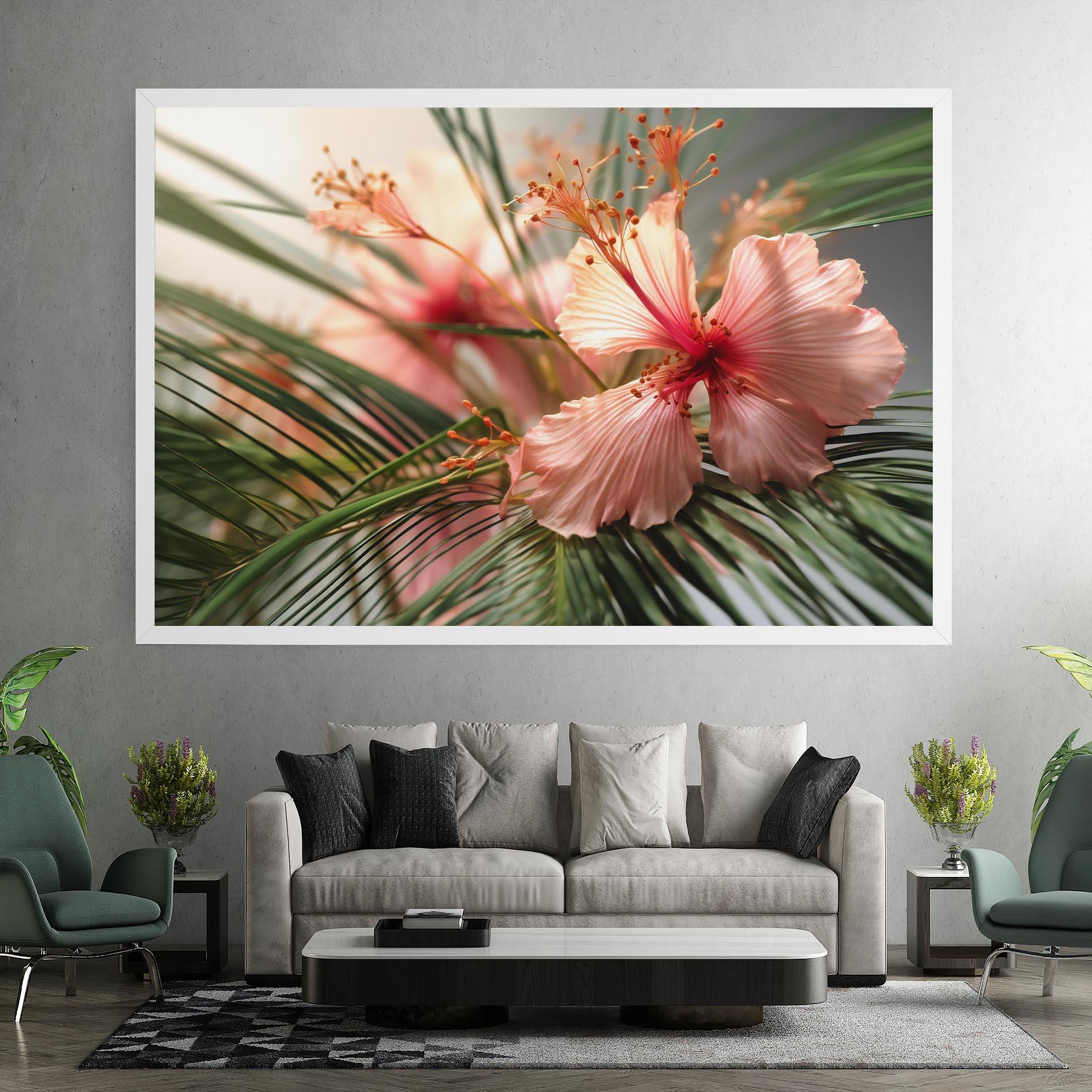 Tablou Canvas Sunset Exotic Flower mockup 7