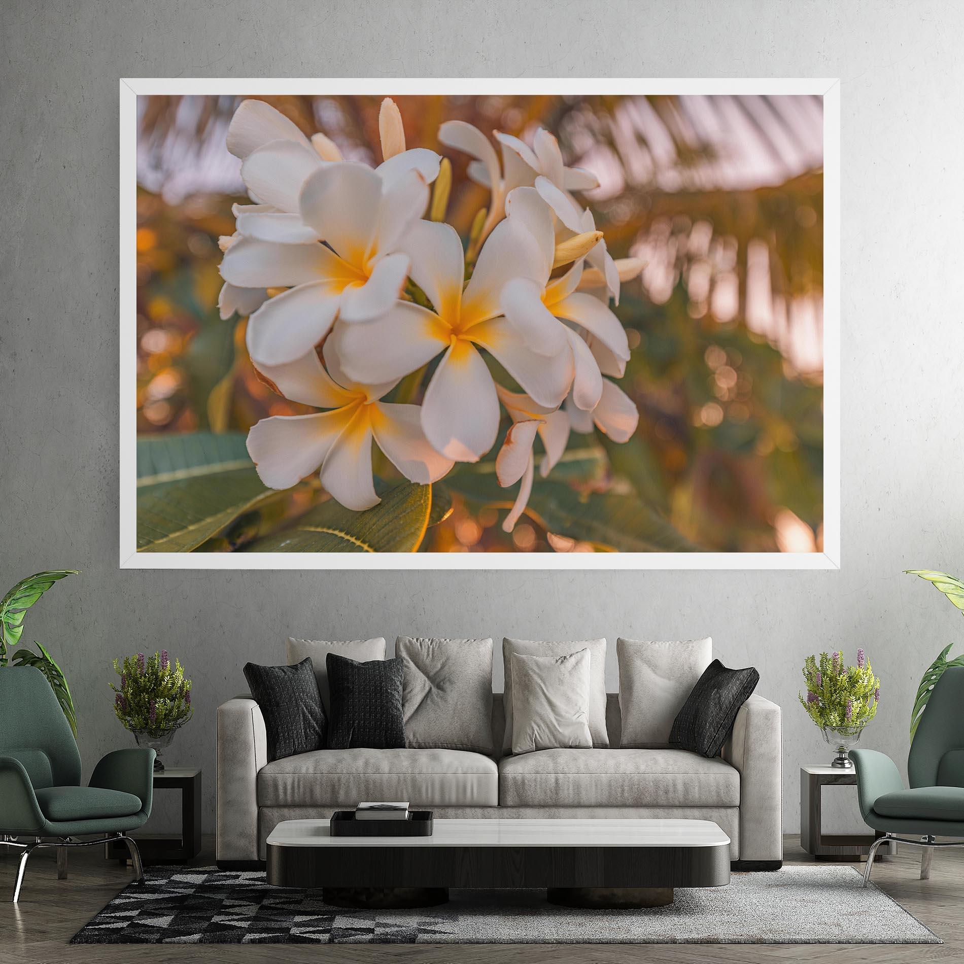 Tablou Canvas White Plumeria mockup 7