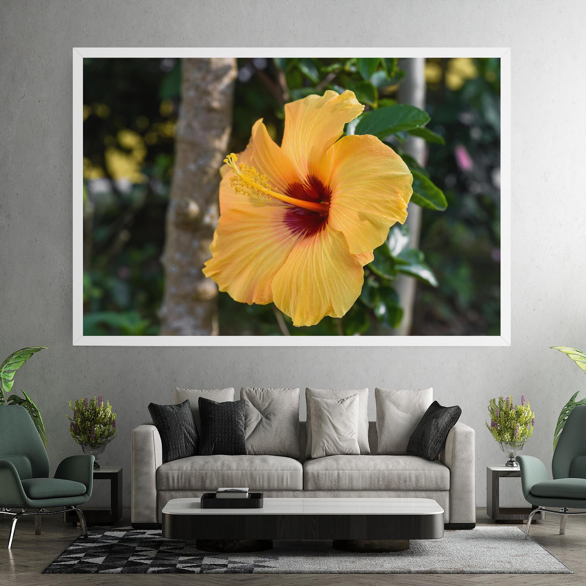 Tablou Canvas Yellow Hibiscus mockup 7