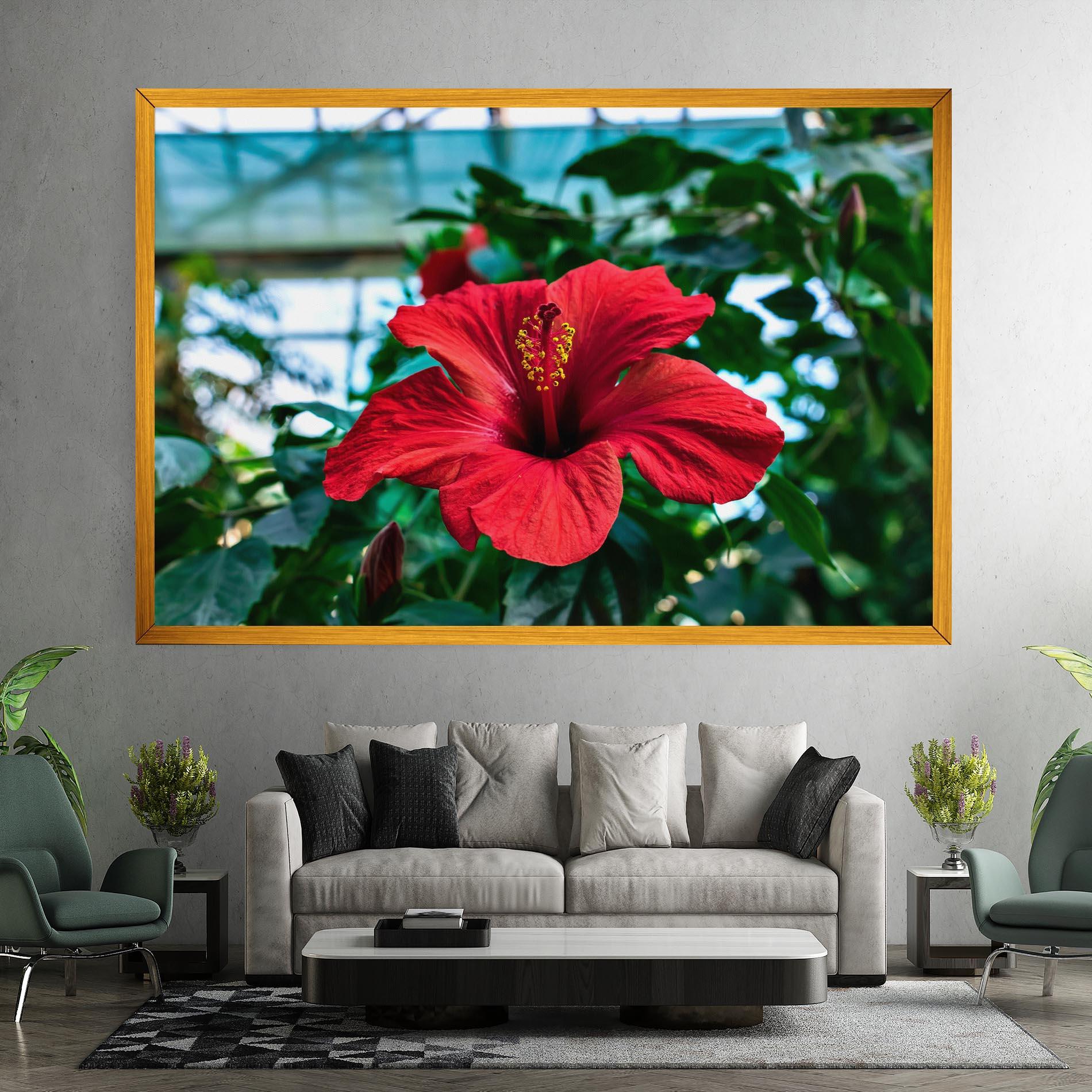 Tablou Canvas Red Exotic Plant mockup 7