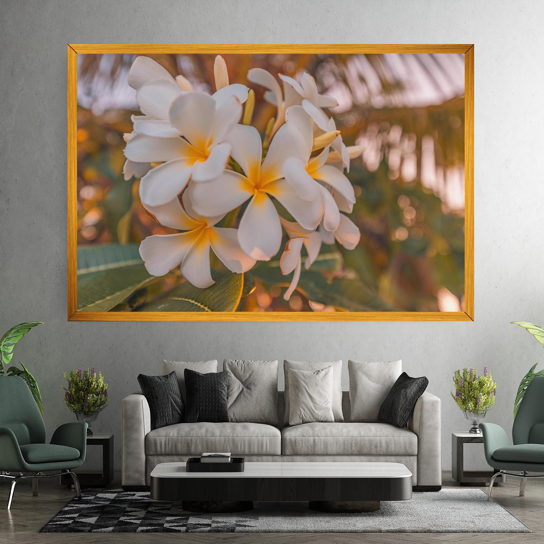 Tablou Canvas White Plumeria mockup 7