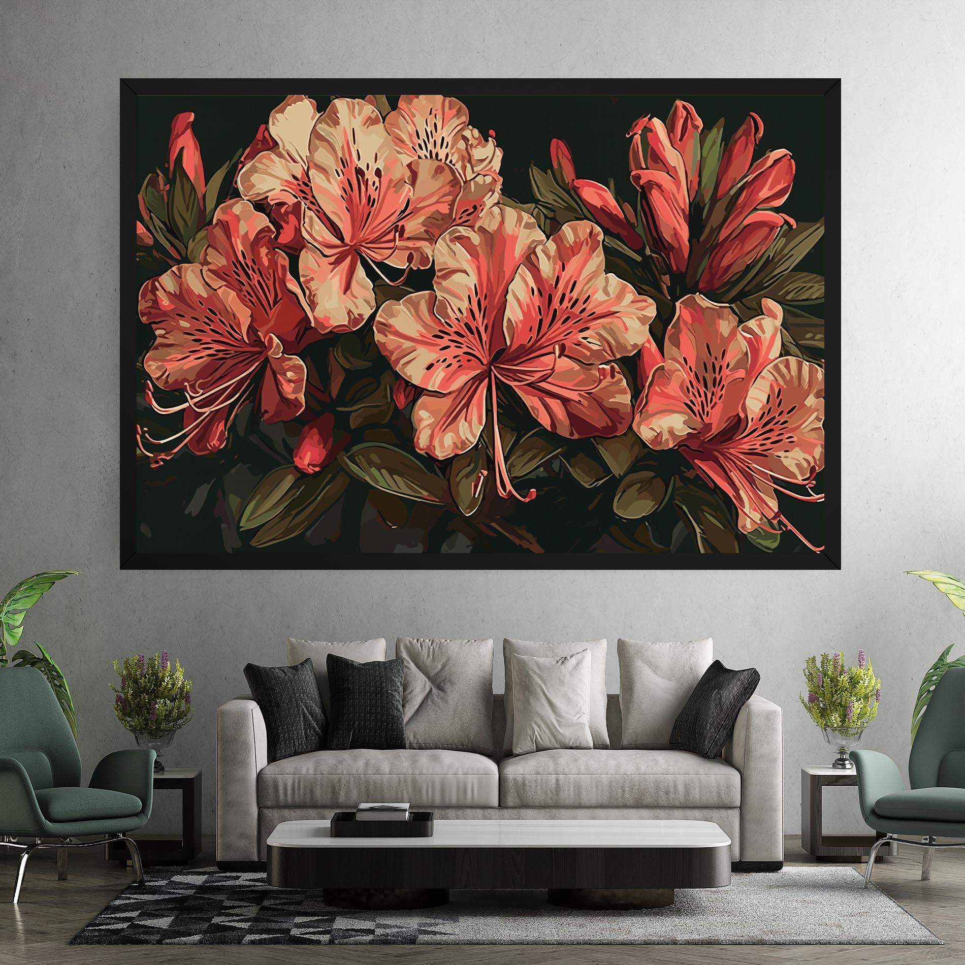 Tablou Canvas Cream Exotic Art mockup 7