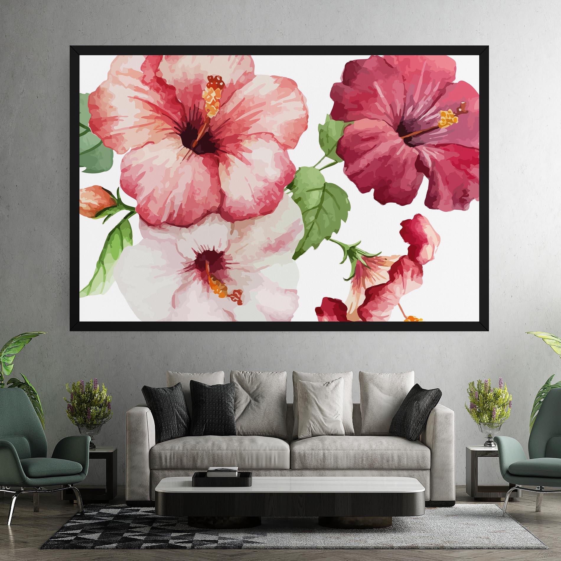 Tablou Canvas Exotic Flower Paint mockup 7