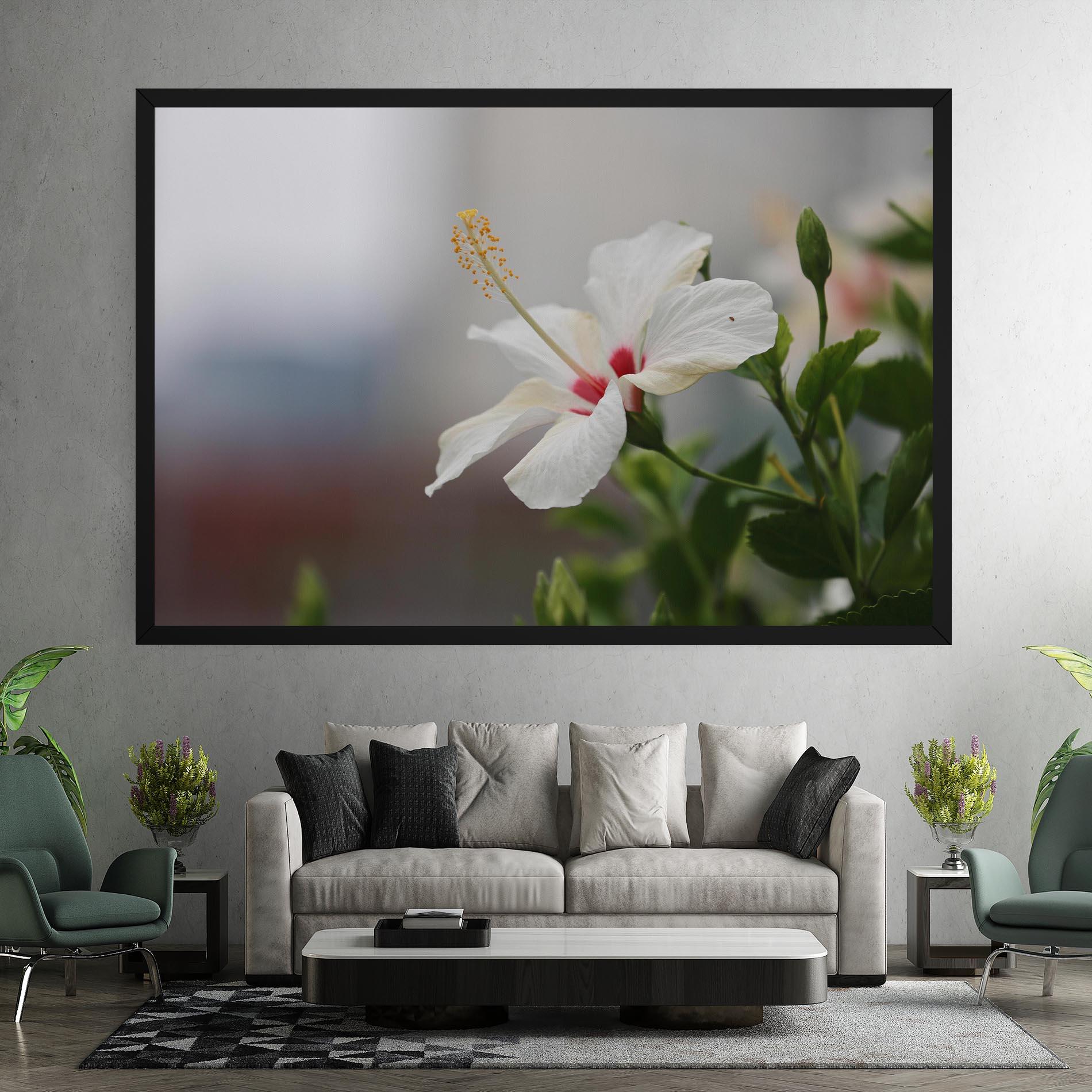 Tablou Canvas Exotic White Flower mockup 7