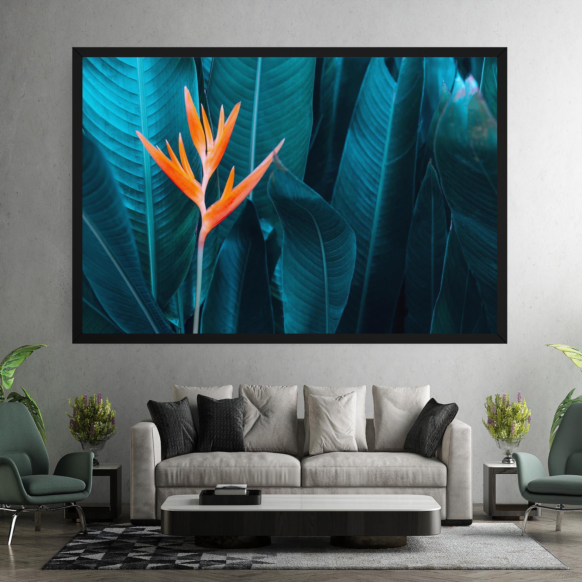 Tablou Canvas Orange Green Exotic mockup 7