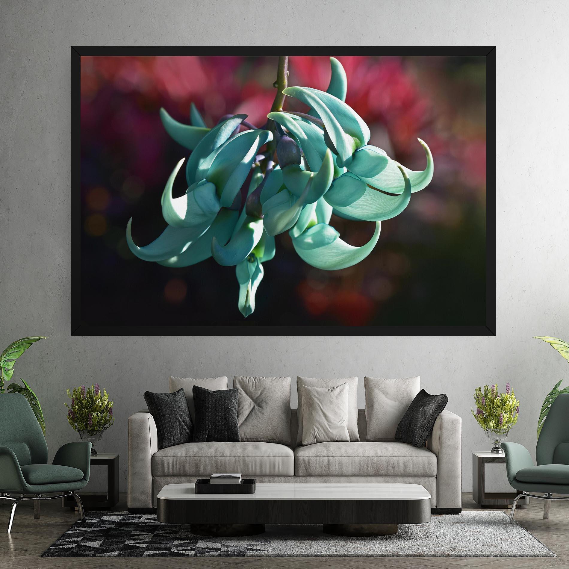 Tablou Canvas Pastel Green Plant mockup 7