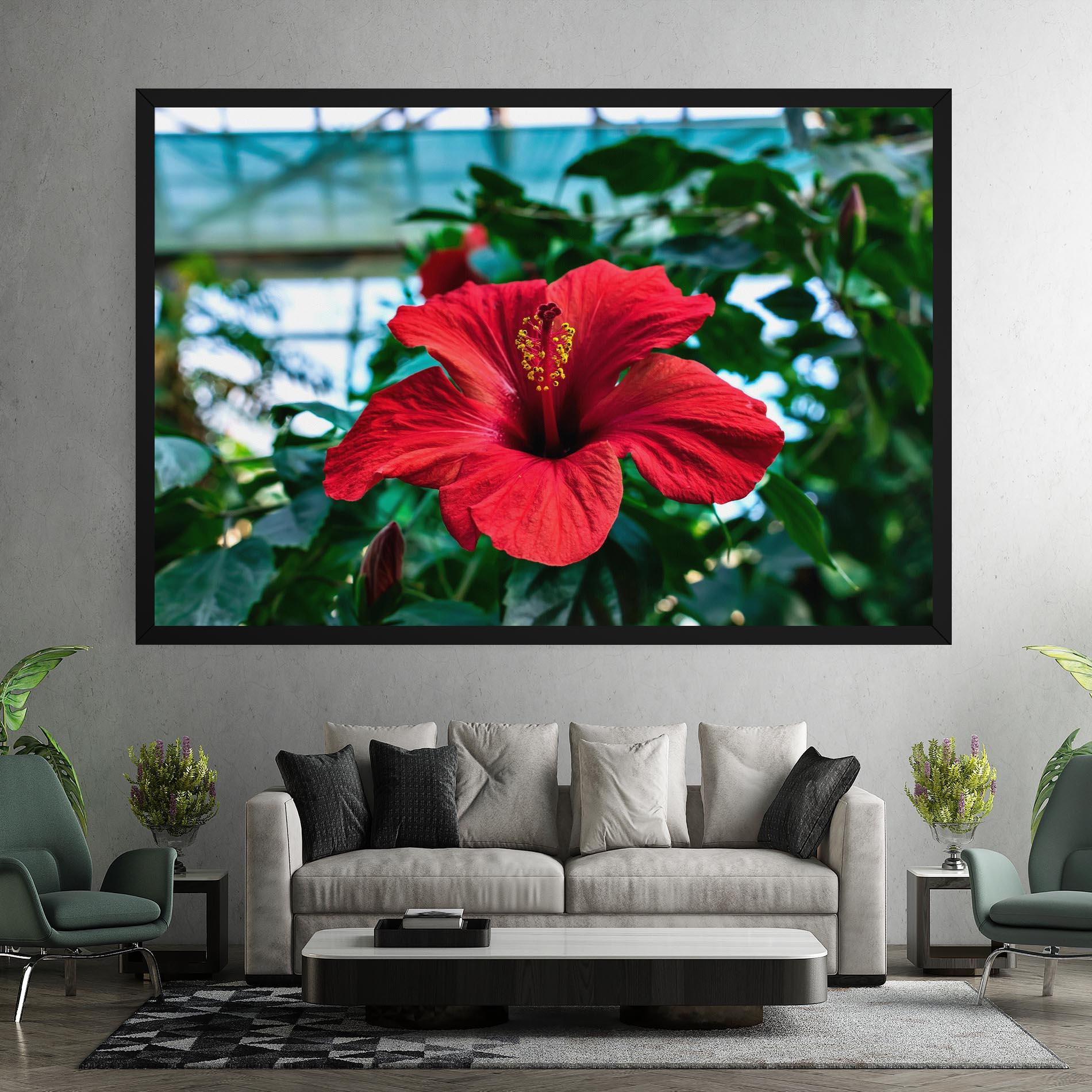 Tablou Canvas Red Exotic Plant mockup 7