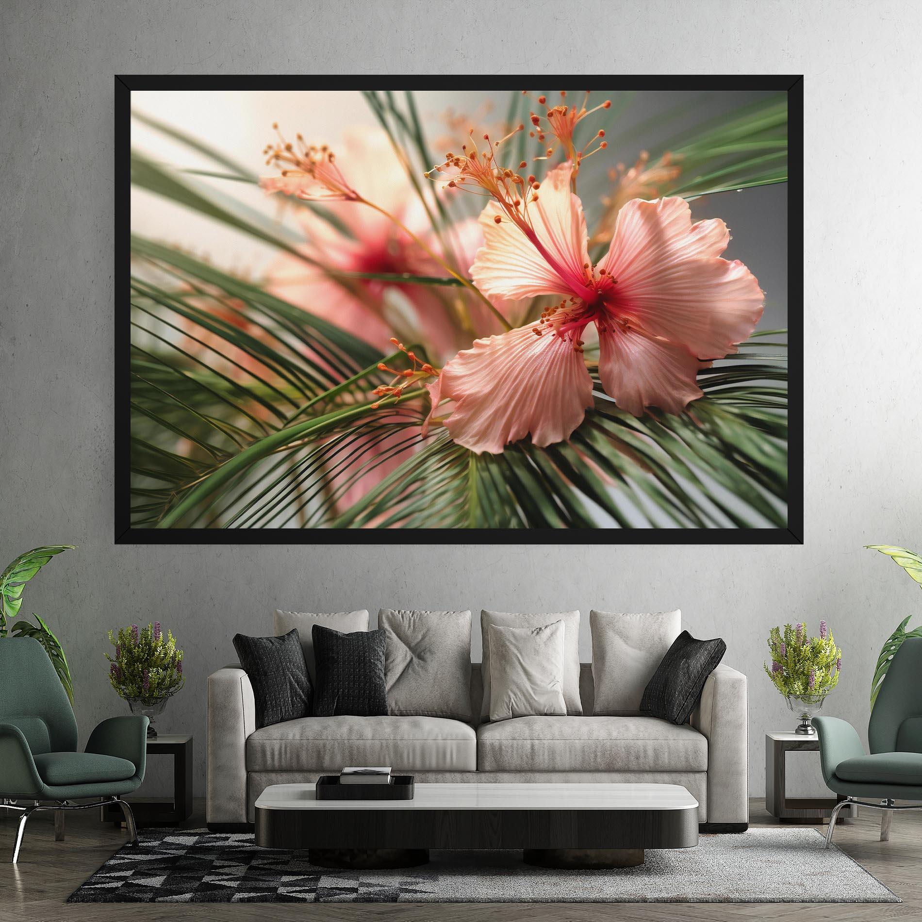 Tablou Canvas Sunset Exotic Flower mockup 7