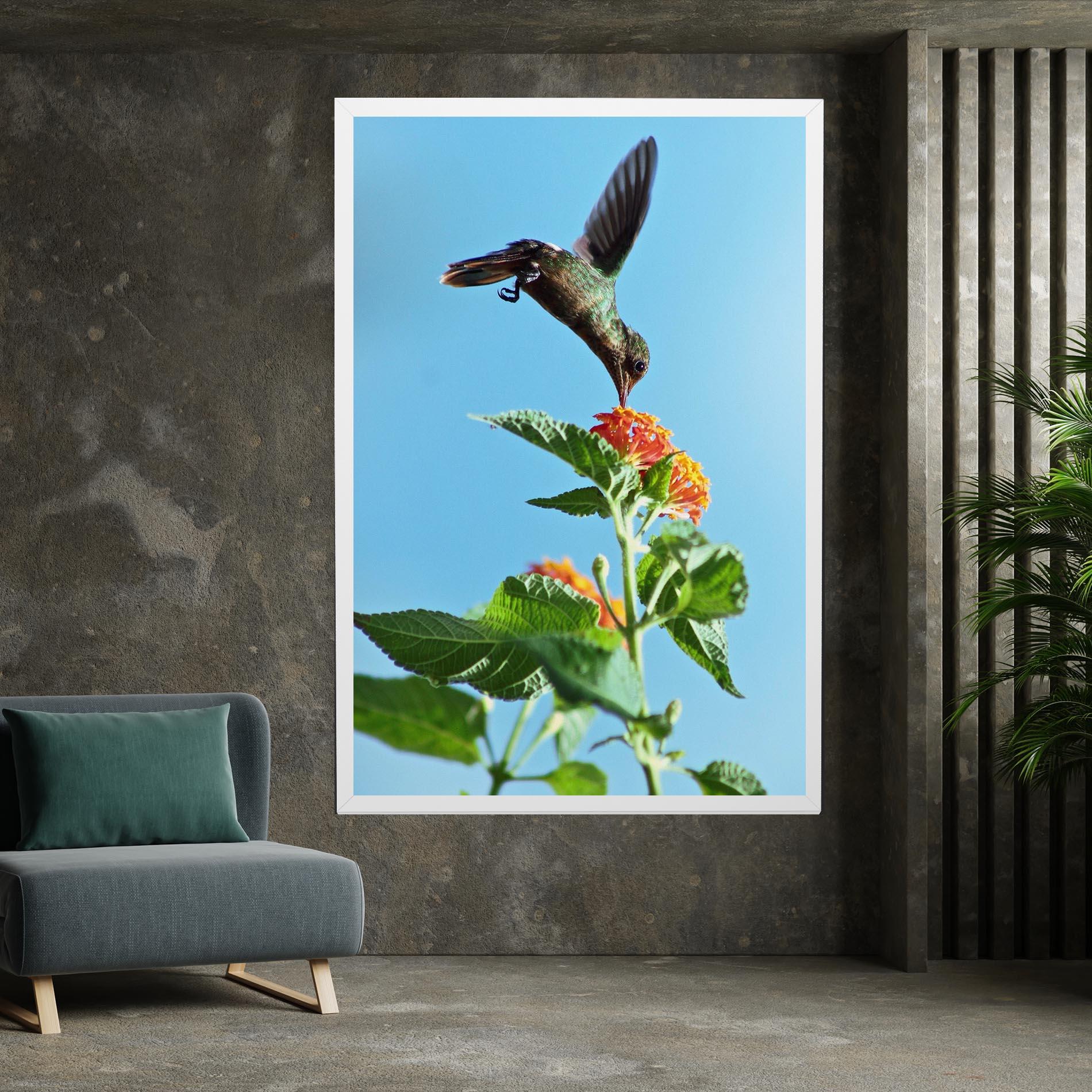 Tablou Canvas Bird Exotic Flower mockup 7