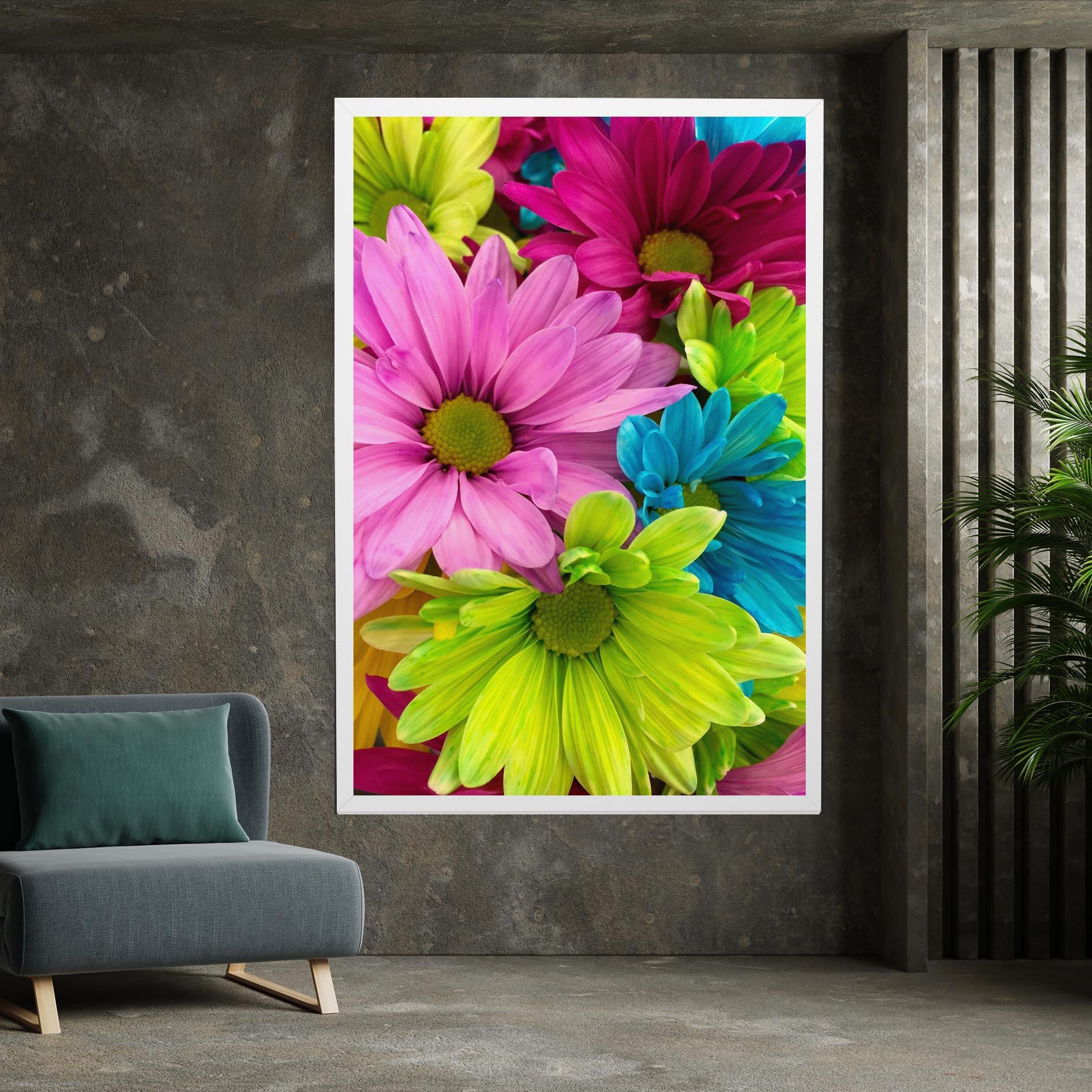 Tablou Canvas Three Shades Of Flower mockup 7