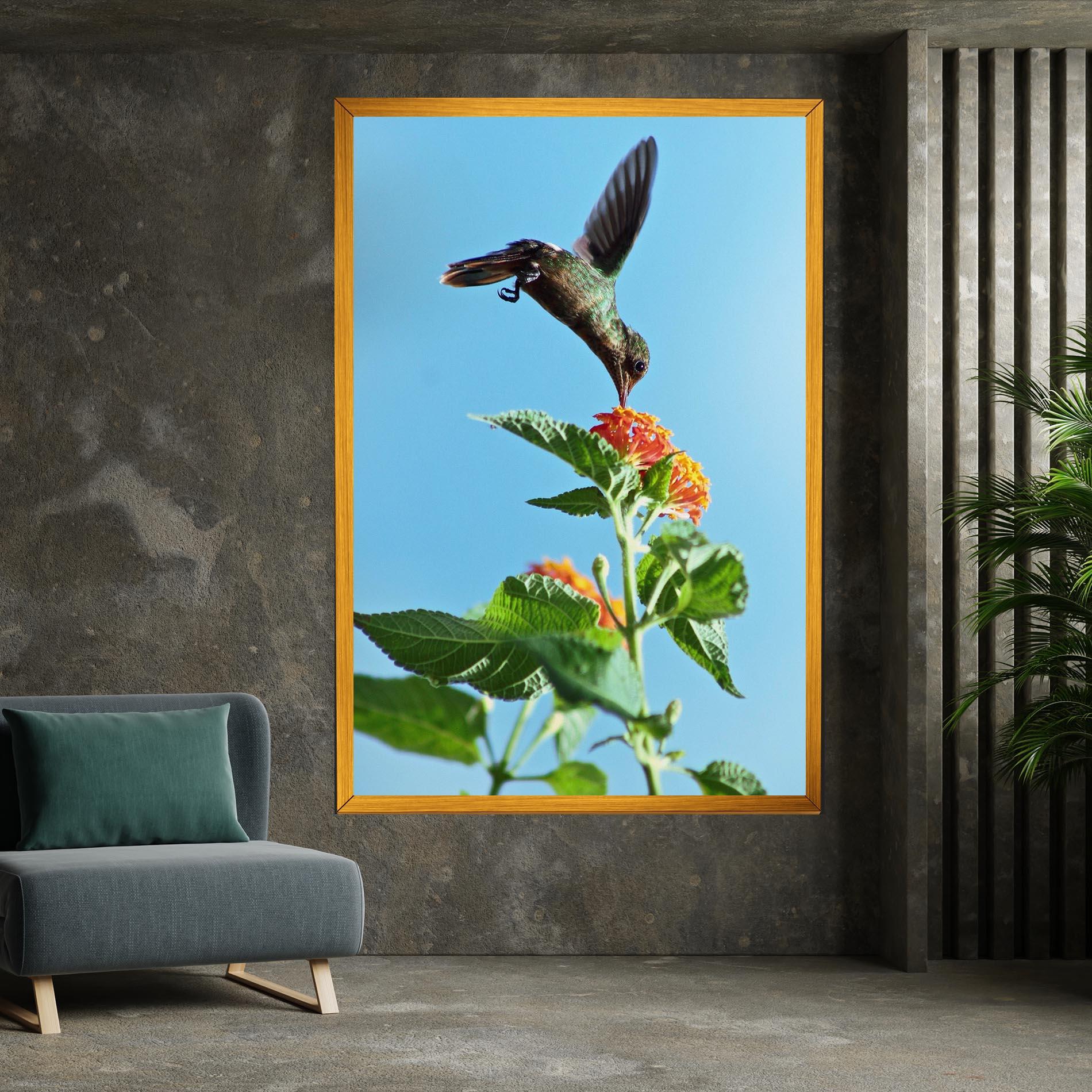 Tablou Canvas Bird Exotic Flower mockup 7