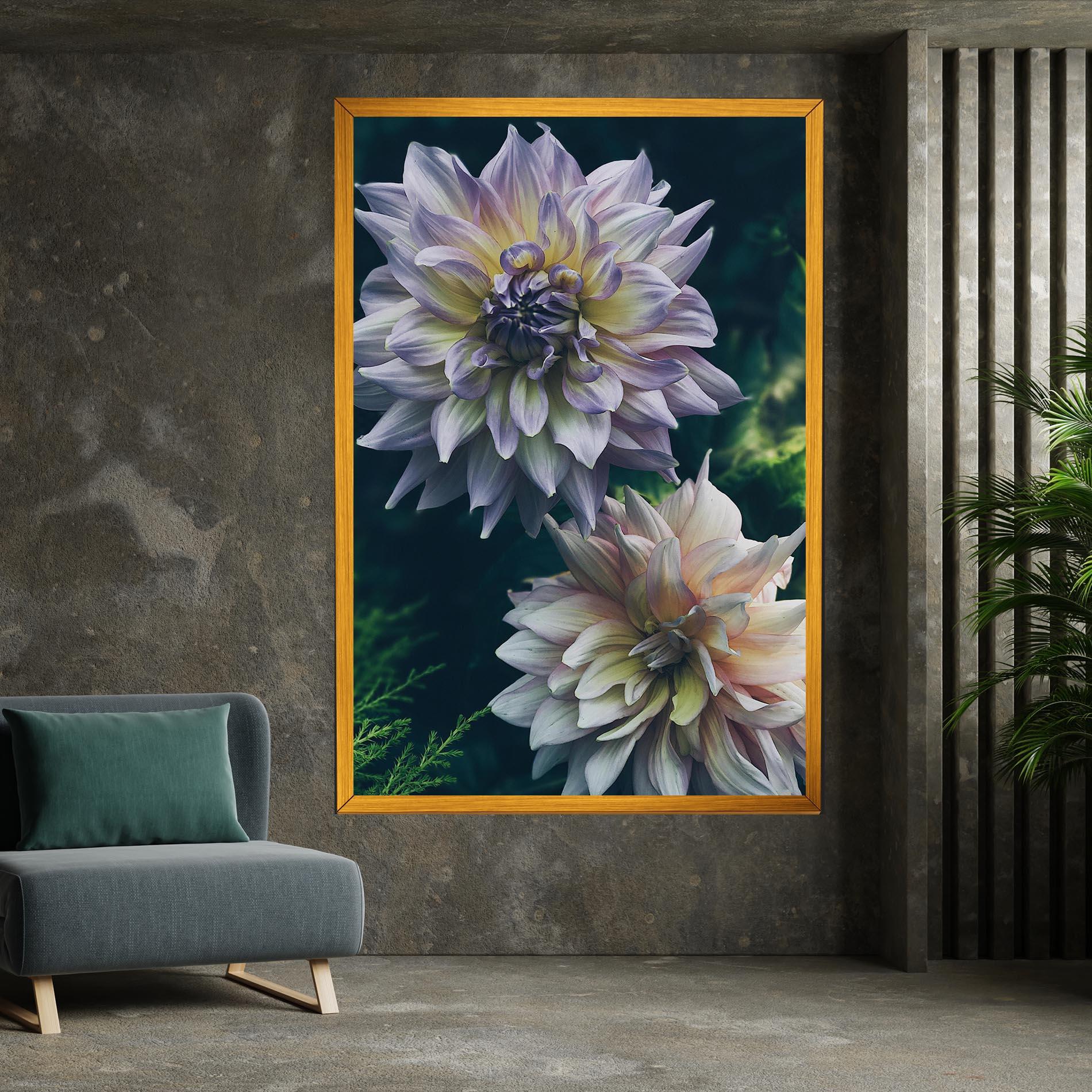 Tablou Canvas Dahlia Flowers mockup 7