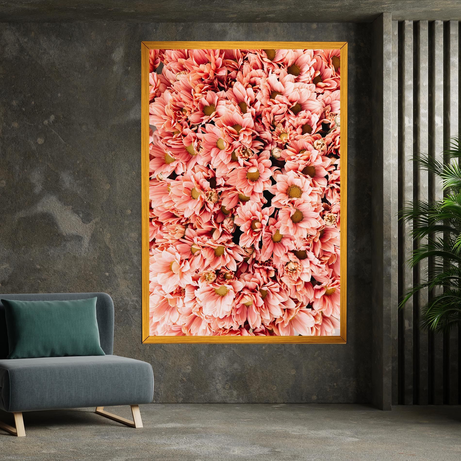 Pink Flowers Bouquet mockup 7