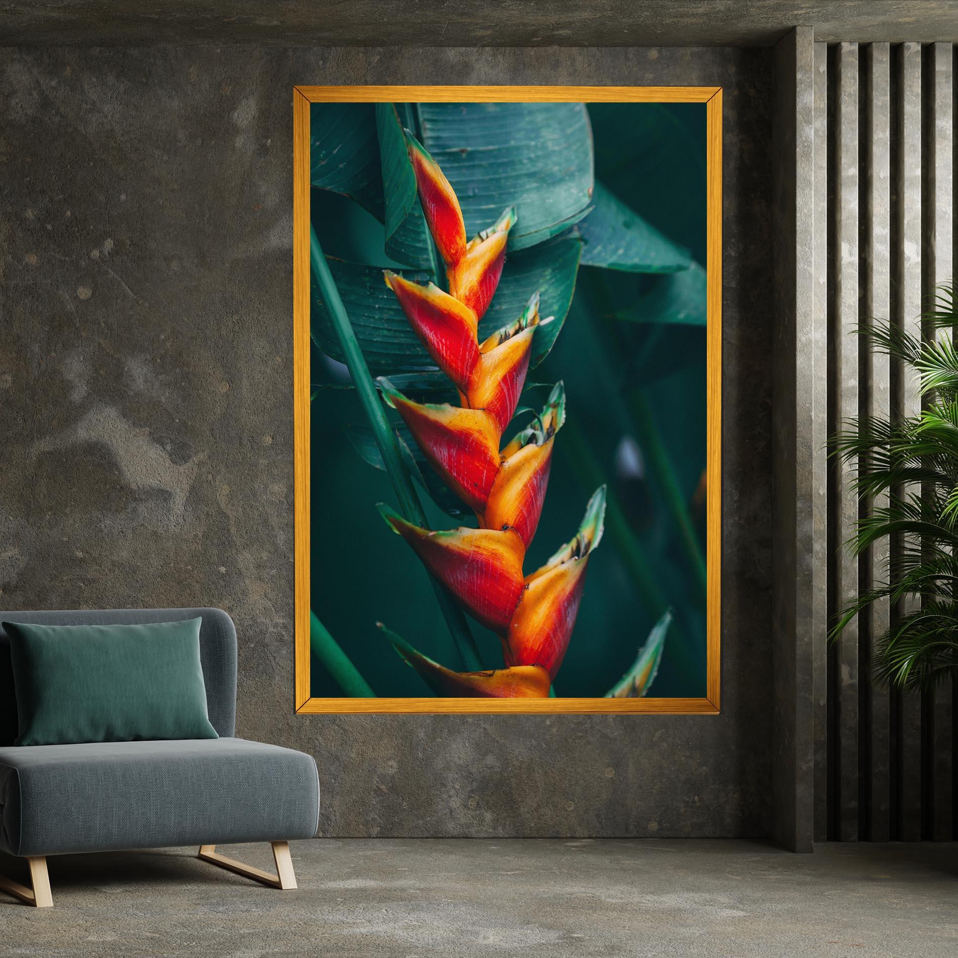 Tablou Canvas Red Orange Exotic mockup 7