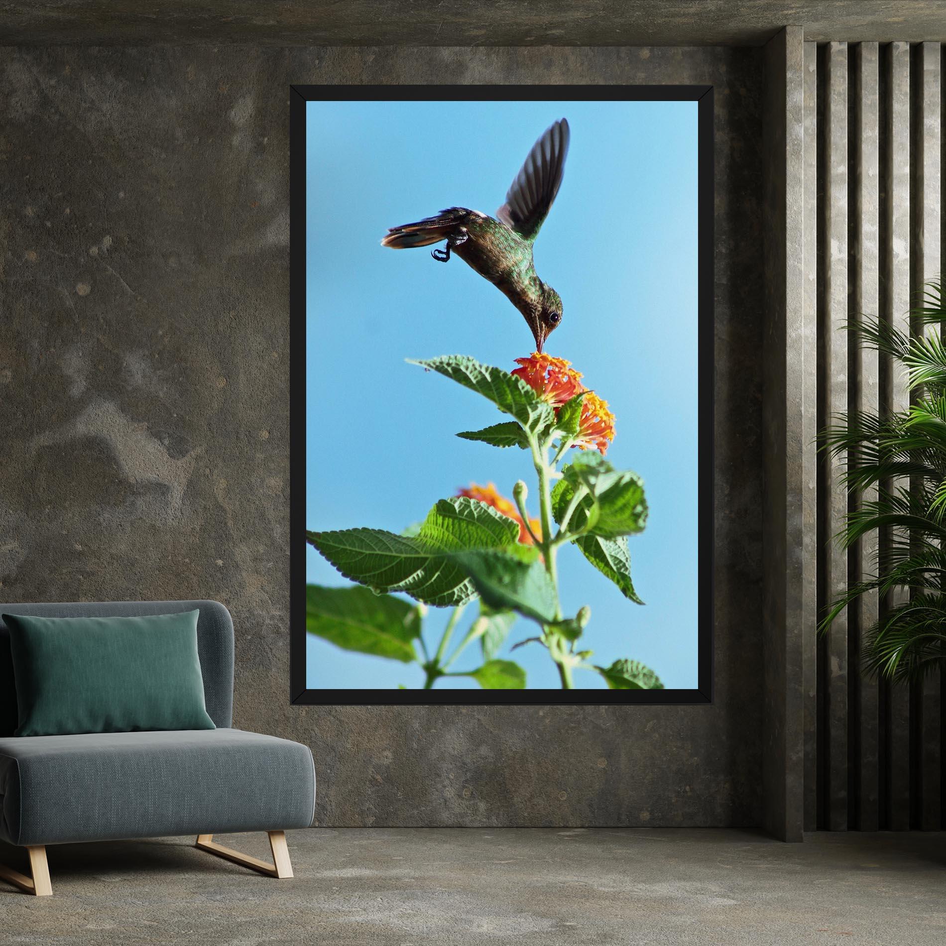 Tablou Canvas Bird Exotic Flower mockup 7