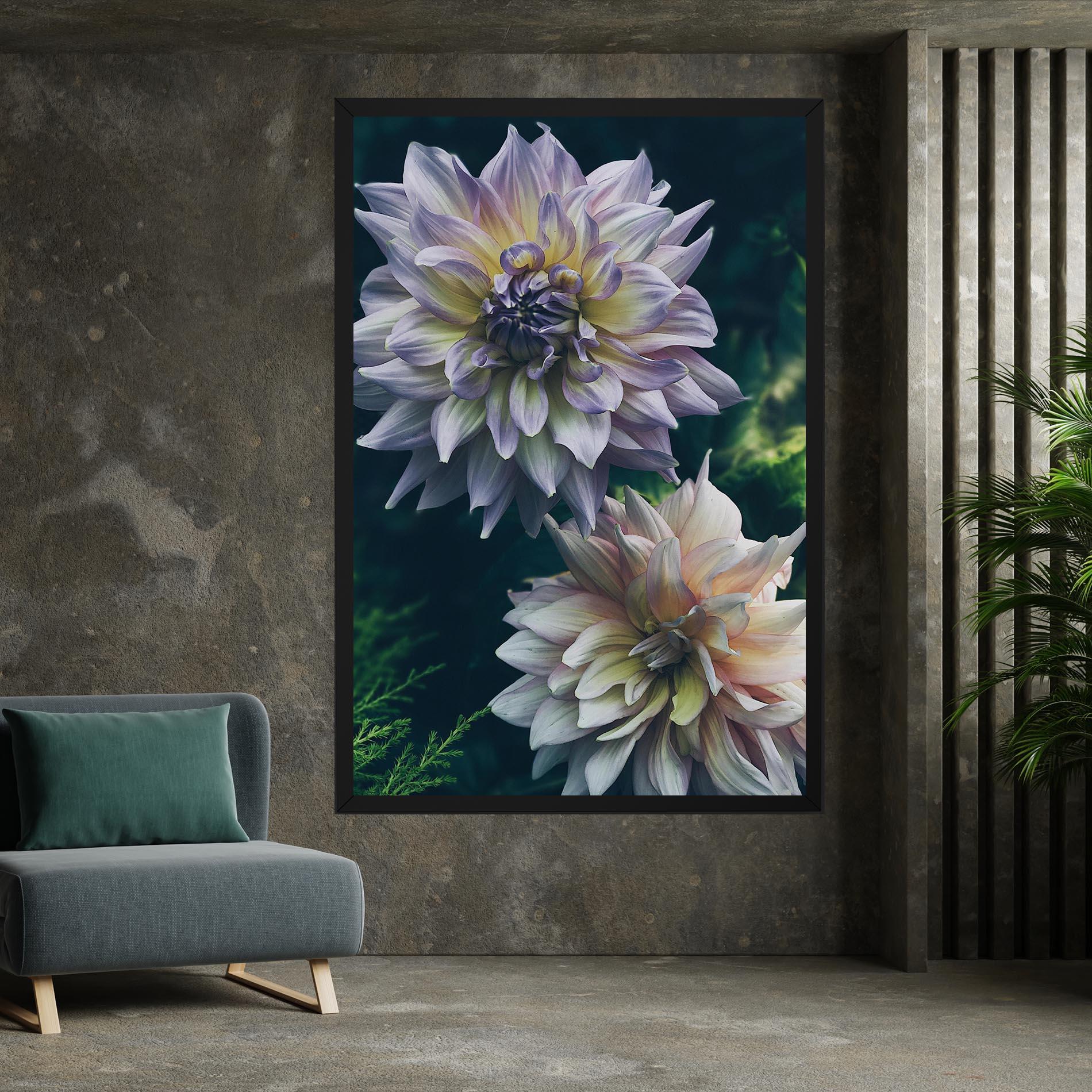 Tablou Canvas Dahlia Flowers mockup 7