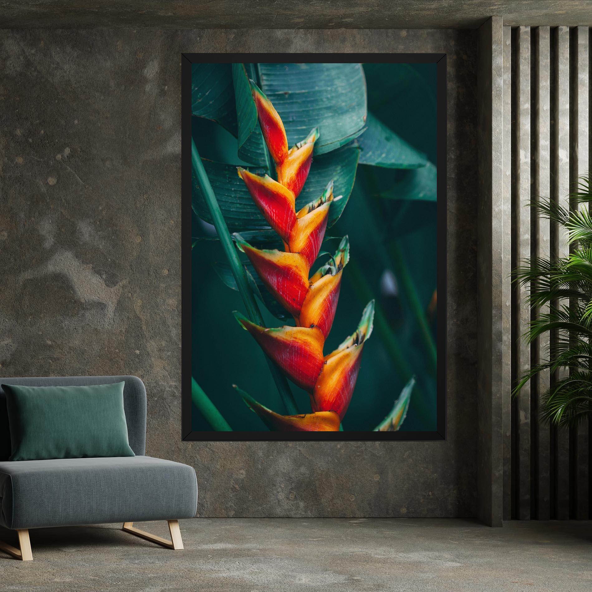 Tablou Canvas Red Orange Exotic mockup 7