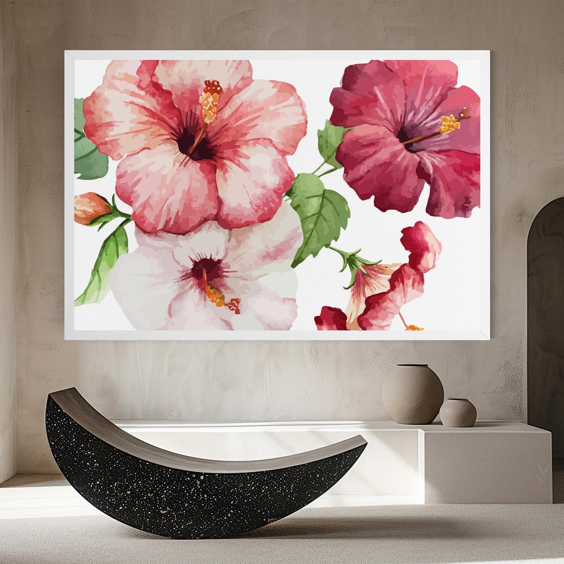 Tablou Canvas Exotic Flower Paint mockup 8