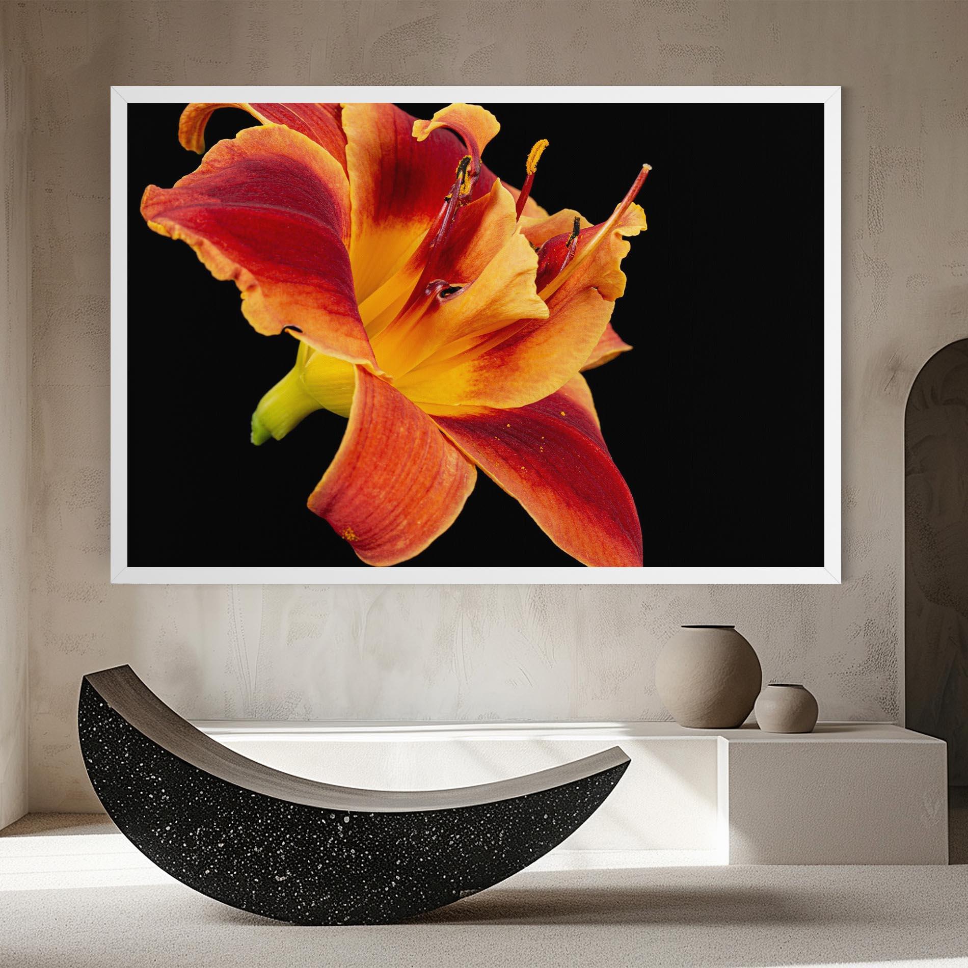 Tablou Canvas Exotic Orange Red mockup 8