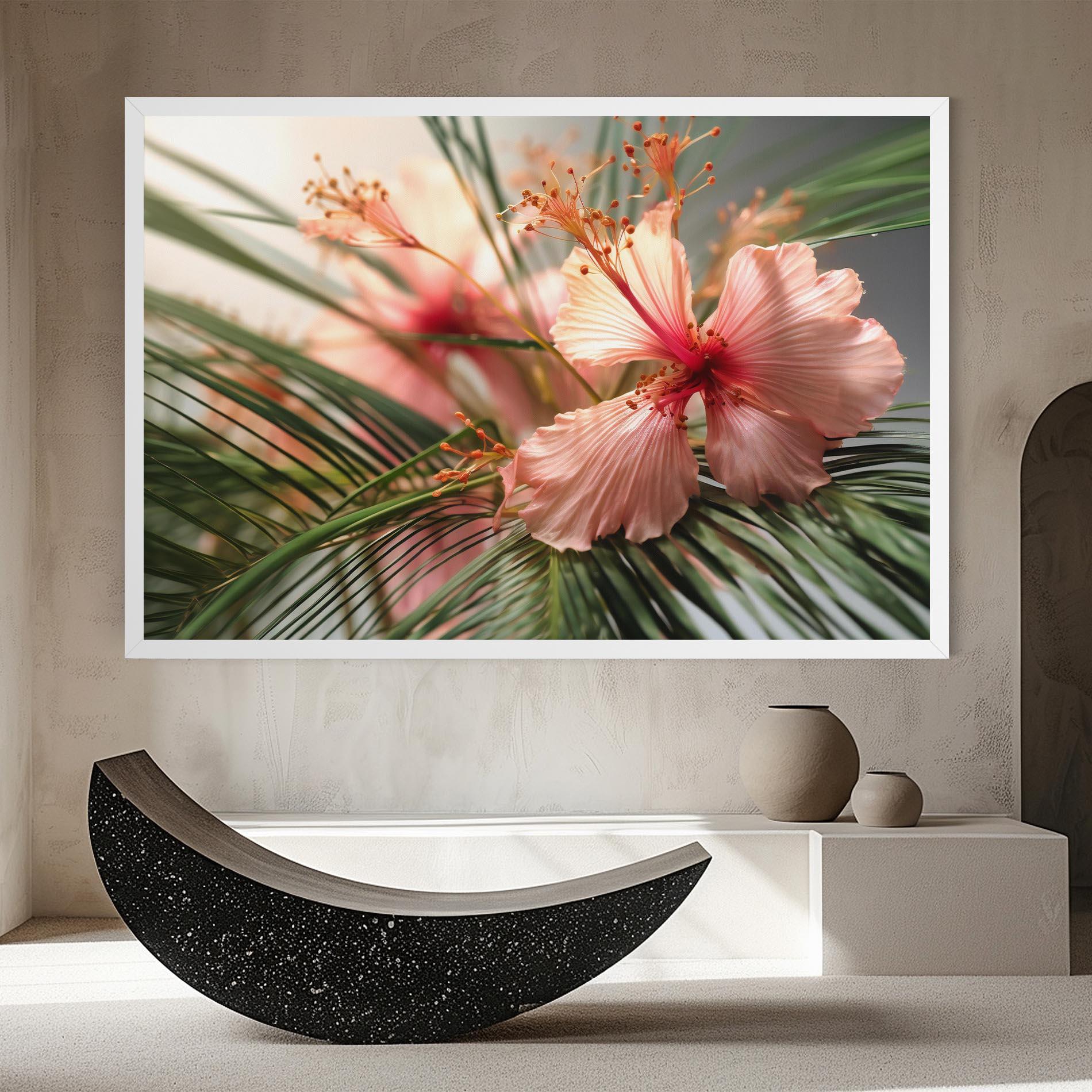 Tablou Canvas Sunset Exotic Flower mockup 8