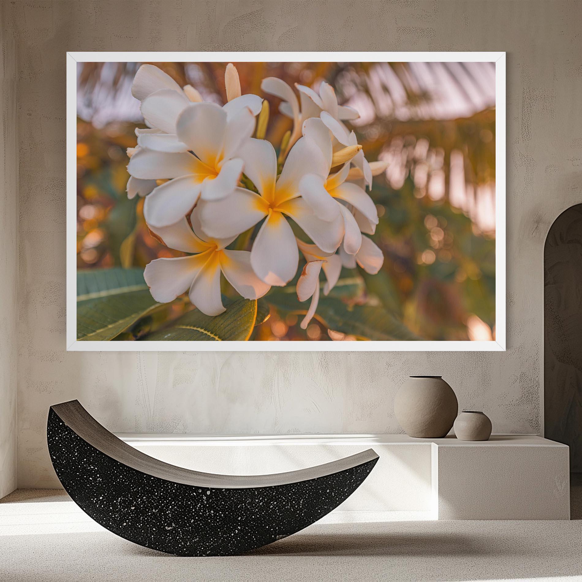 Tablou Canvas White Plumeria mockup 8
