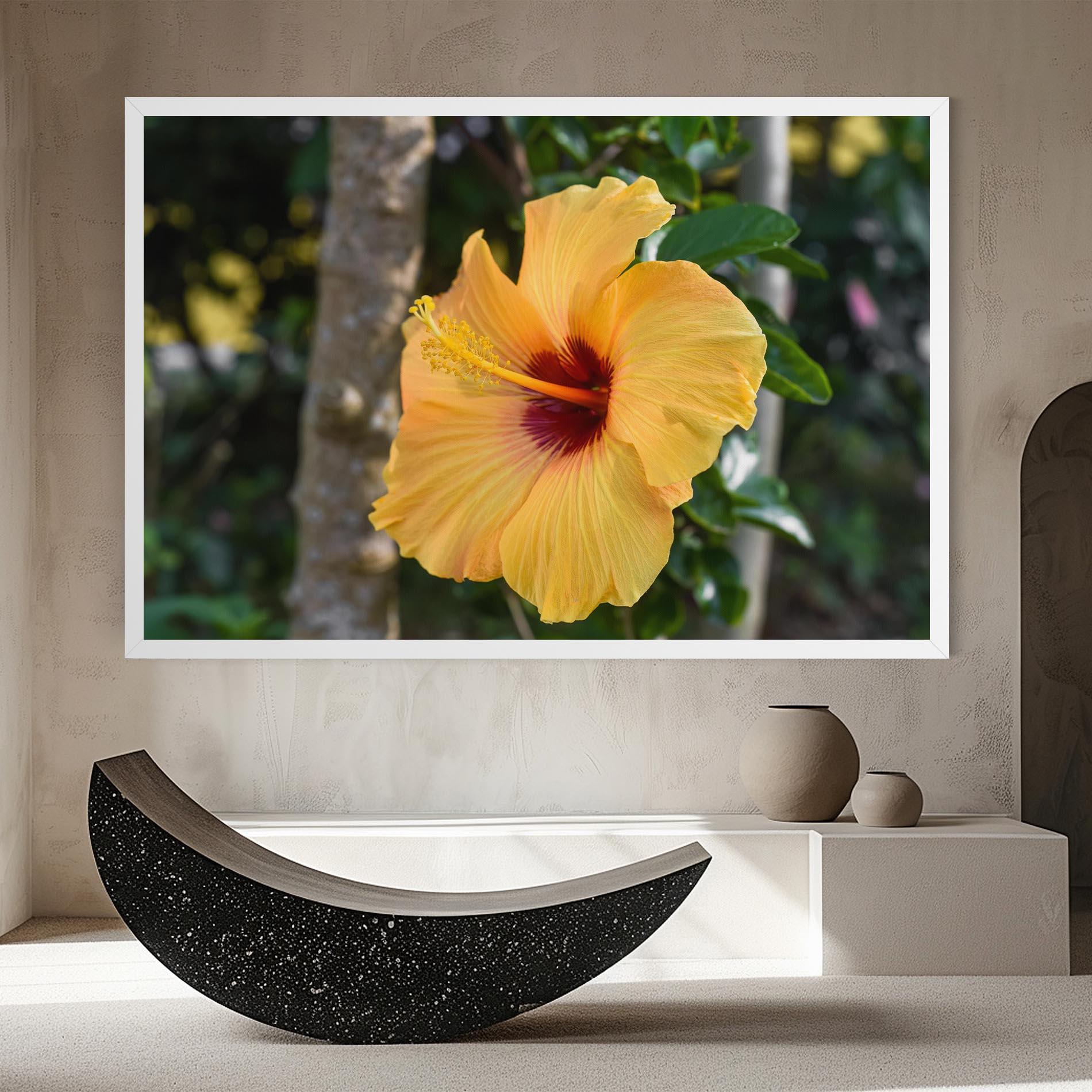Tablou Canvas Yellow Hibiscus mockup 8