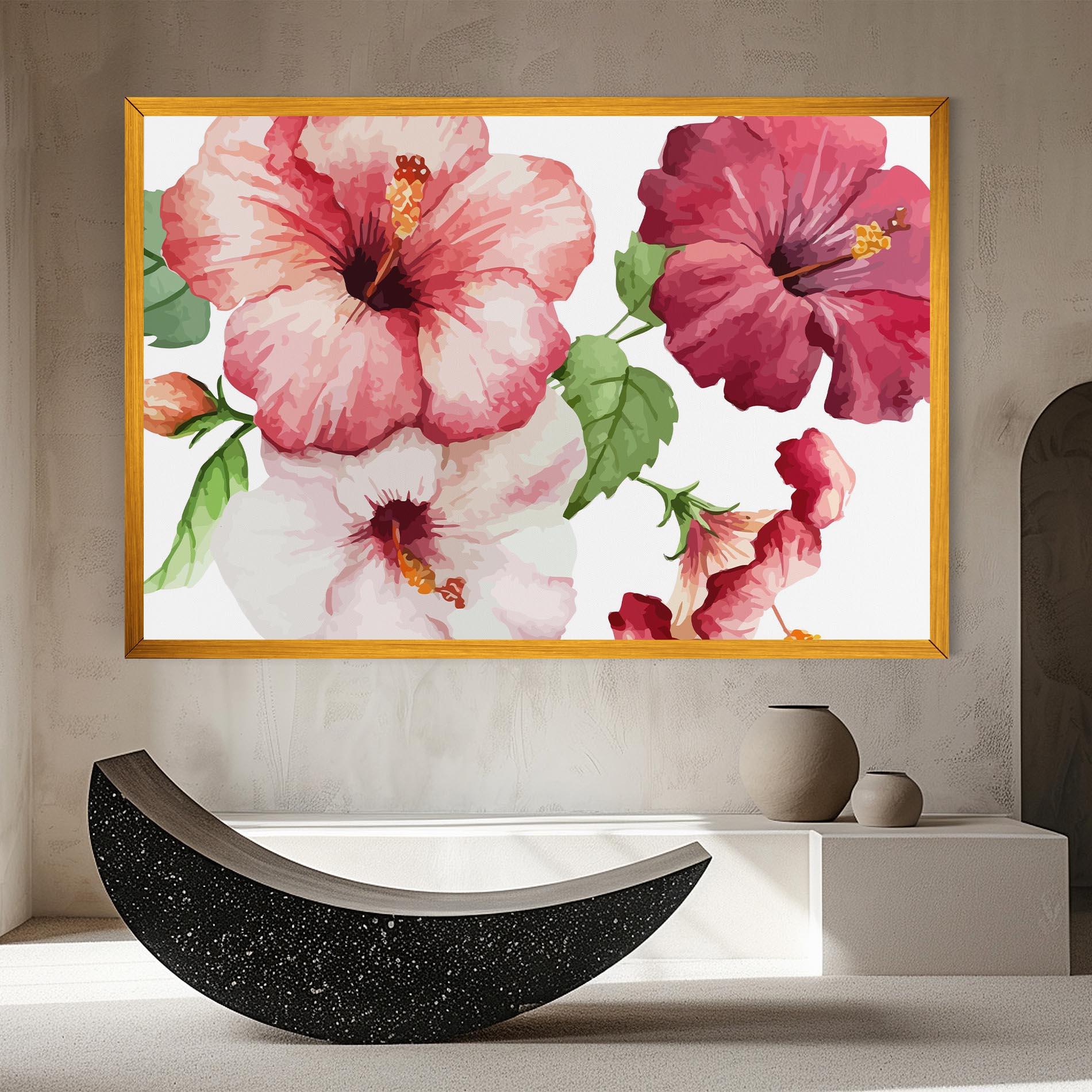 Tablou Canvas Exotic Flower Paint mockup 8