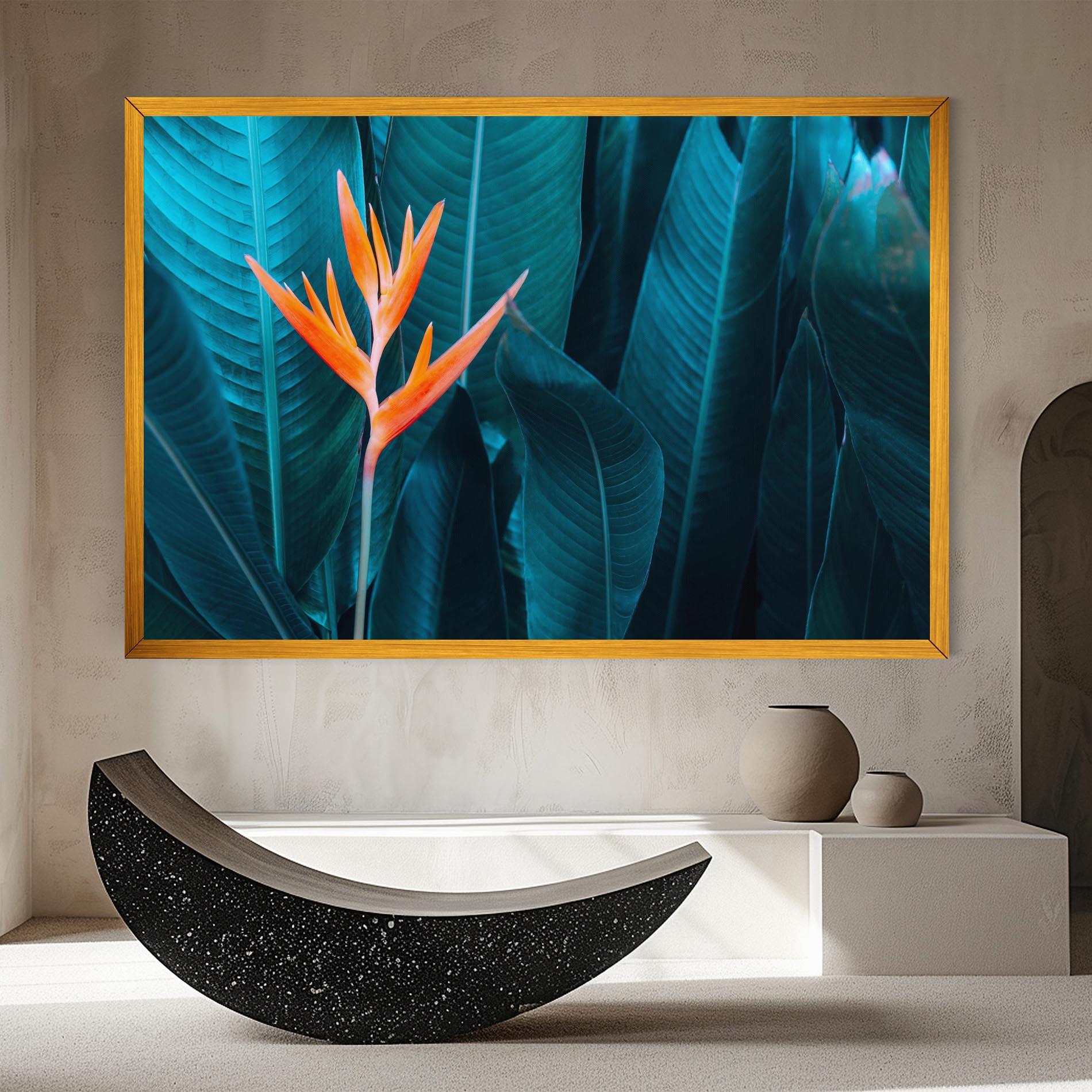 Tablou Canvas Orange Green Exotic mockup 8