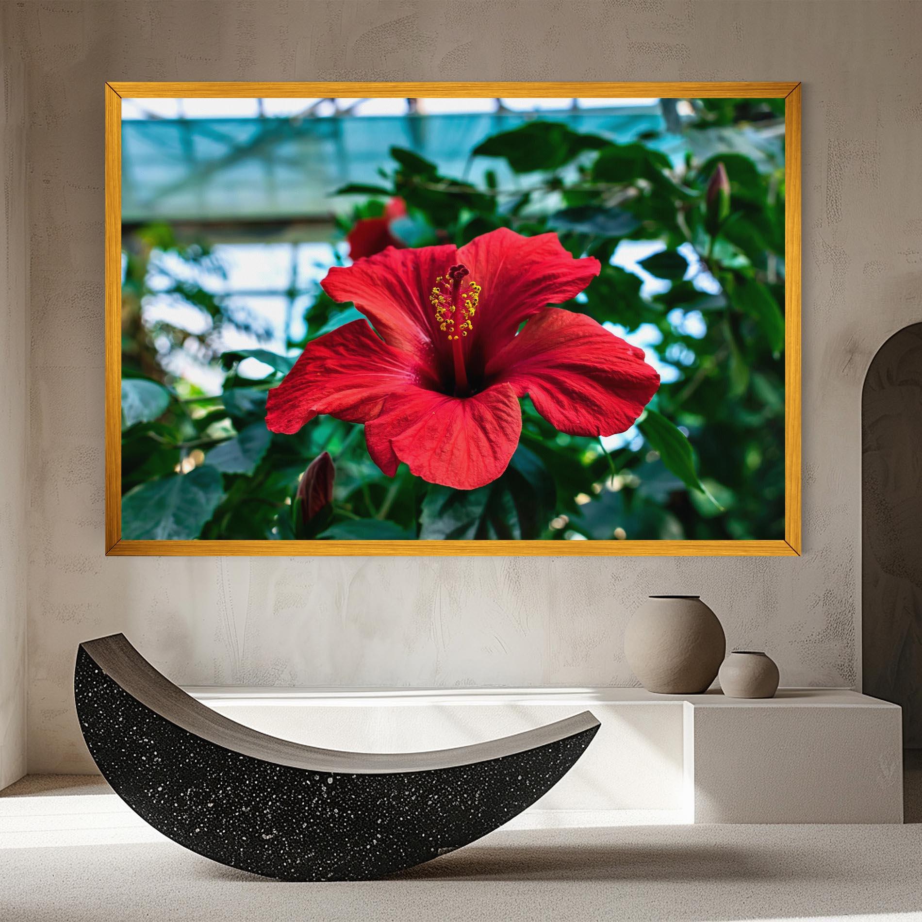 Tablou Canvas Red Exotic Plant mockup 8