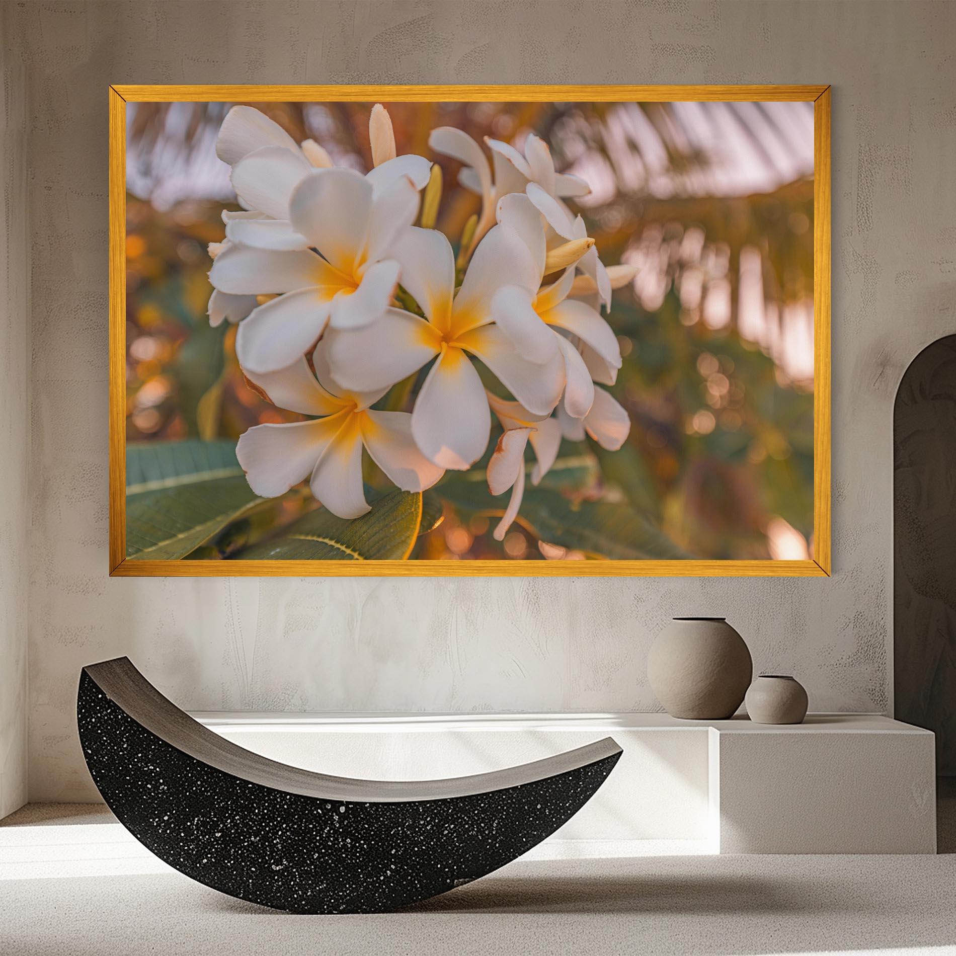Tablou Canvas White Plumeria mockup 8