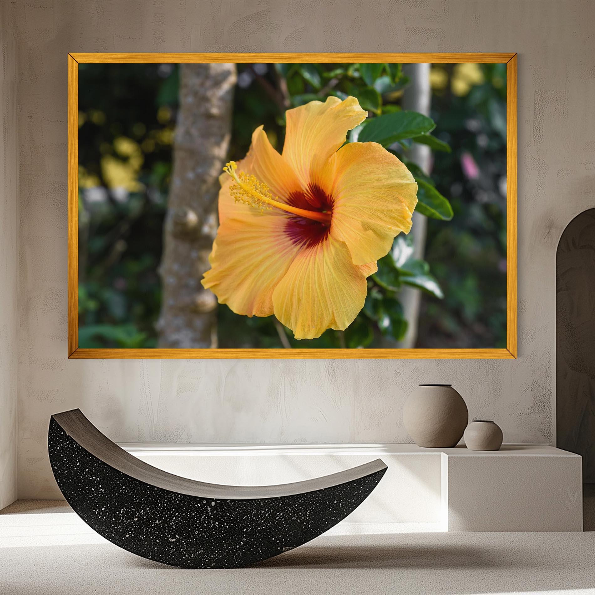 Tablou Canvas Yellow Hibiscus mockup 8