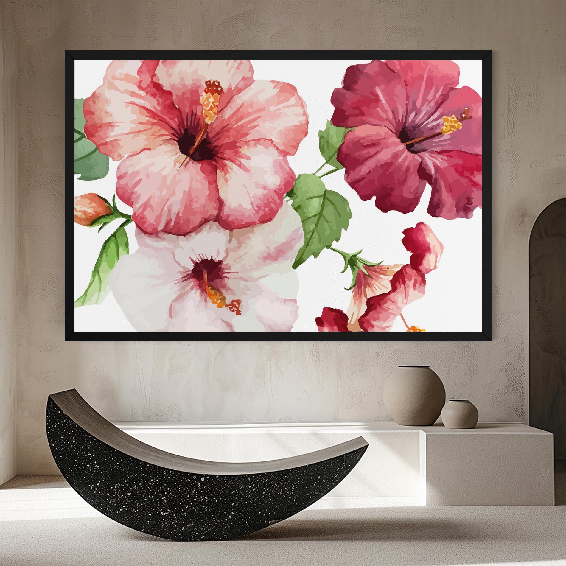 Tablou Canvas Exotic Flower Paint mockup 8