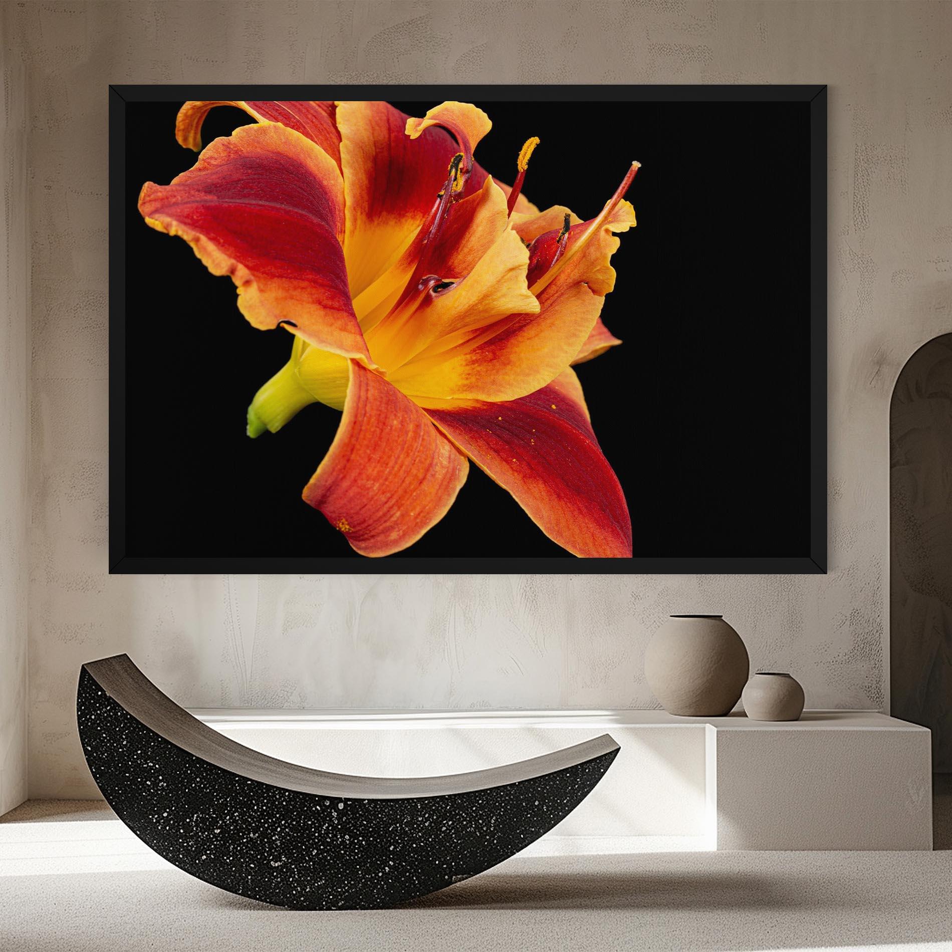 Tablou Canvas Exotic Orange Red mockup 8