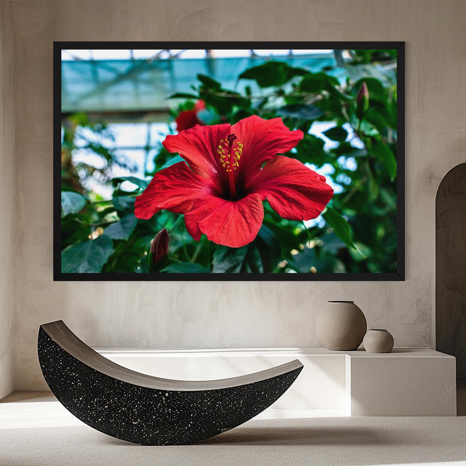 Tablou Canvas Red Exotic Plant mockup 8