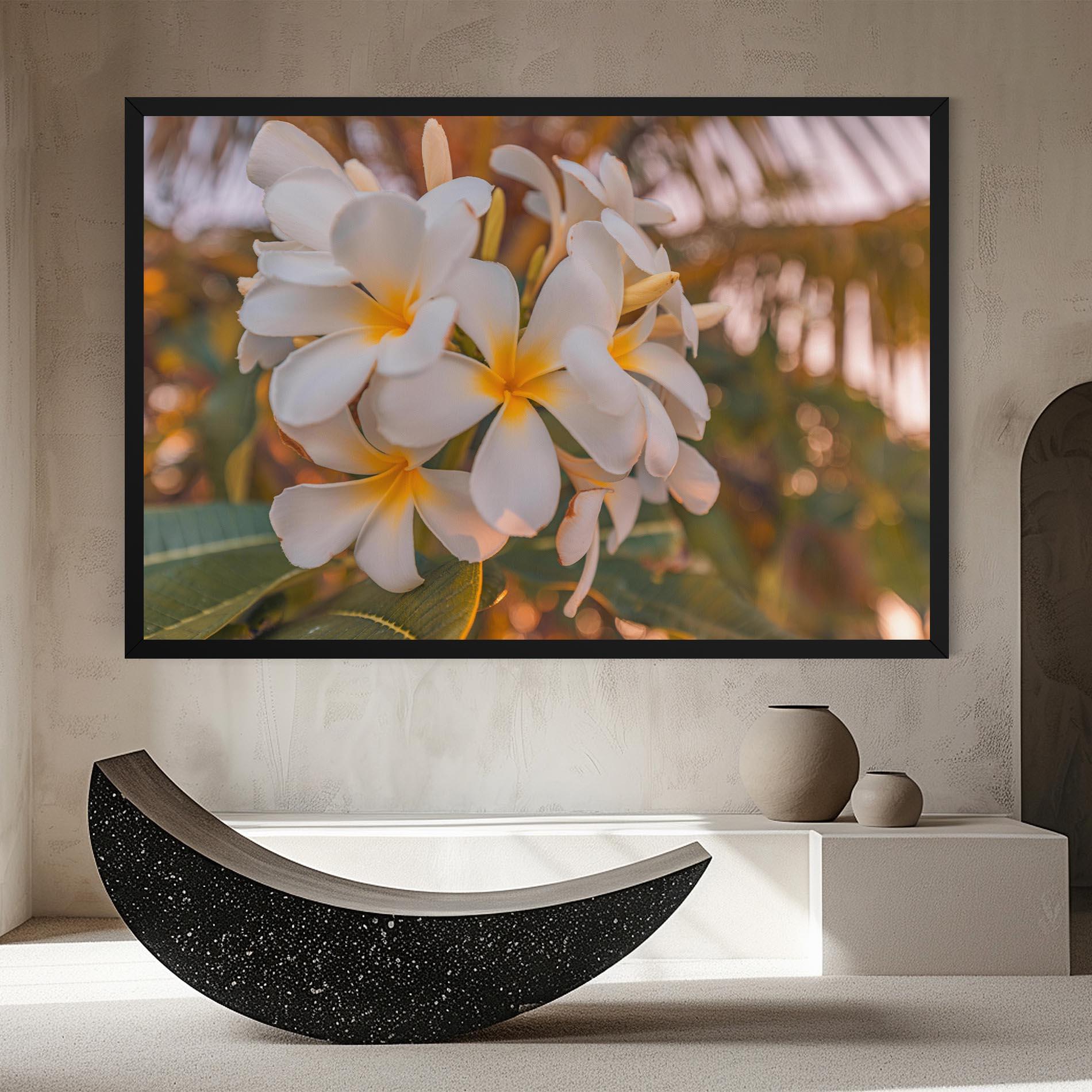 Tablou Canvas White Plumeria mockup 8