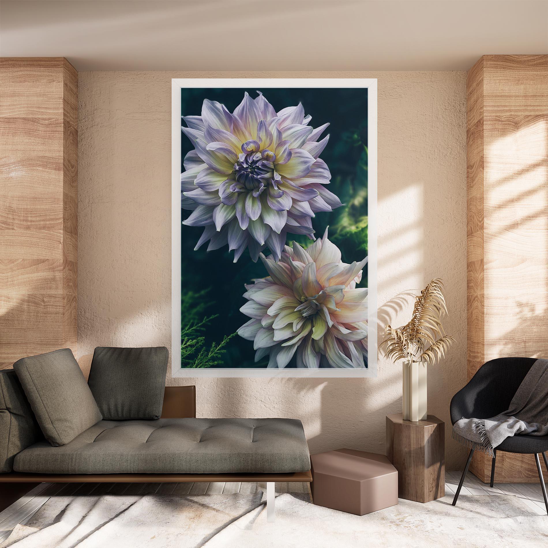 Tablou Canvas Dahlia Flowers mockup 8