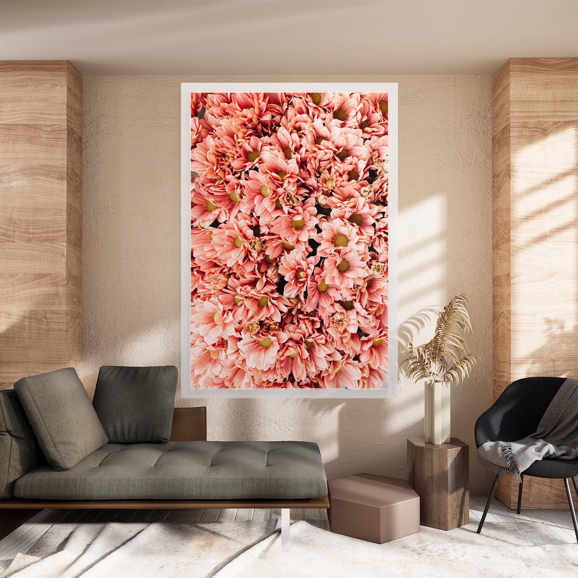 Pink Flowers Bouquet mockup 8