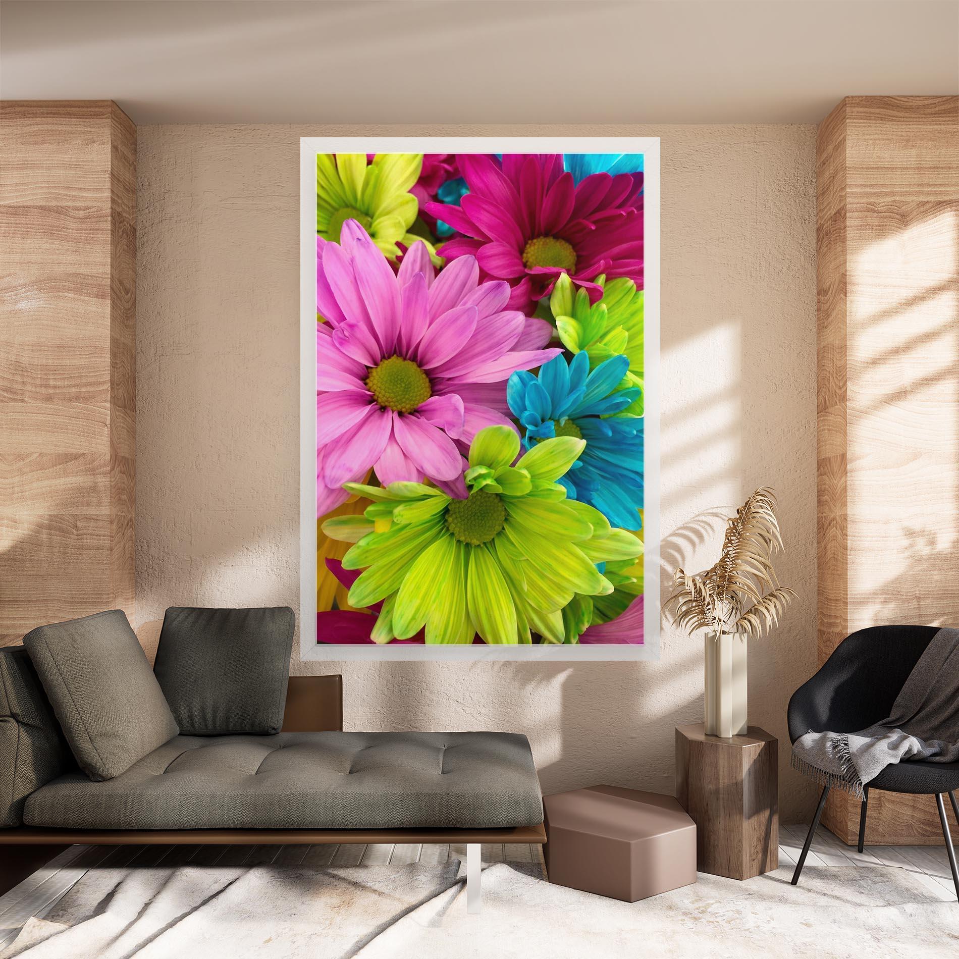 Tablou Canvas Three Shades Of Flower mockup 8