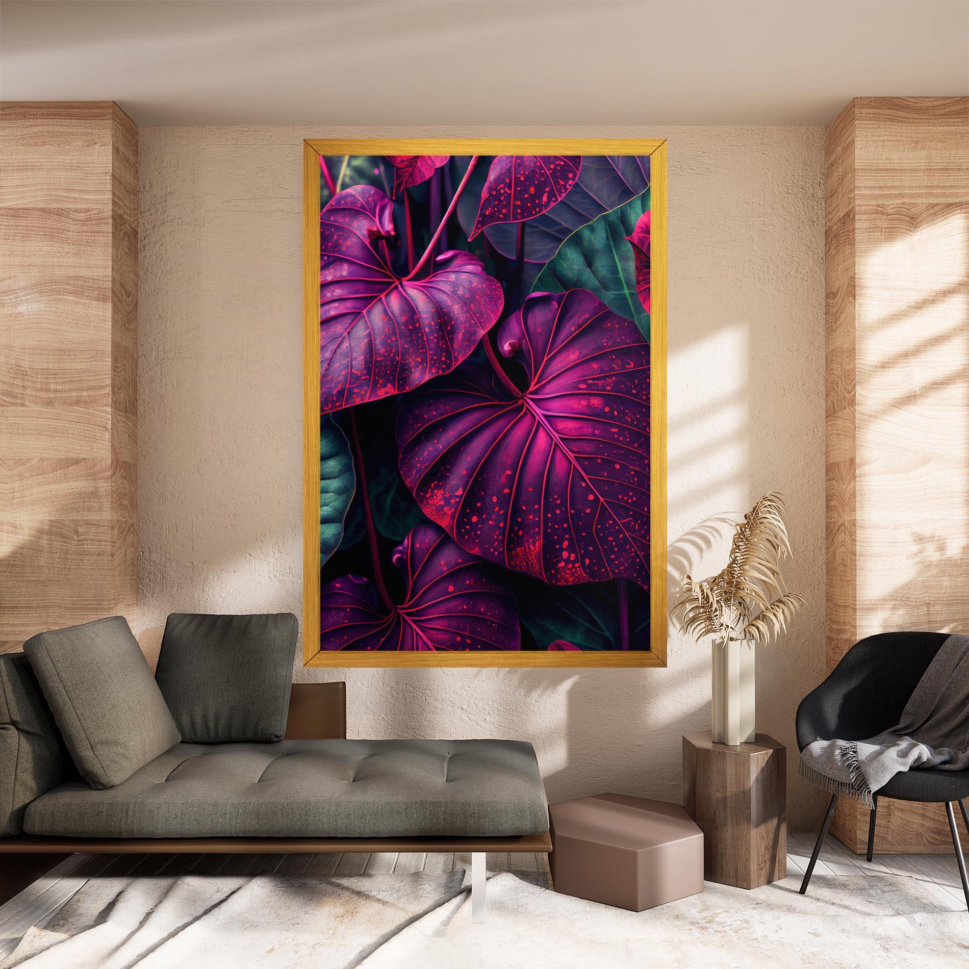 Tablou Canvas Big Purple Exotic mockup 8