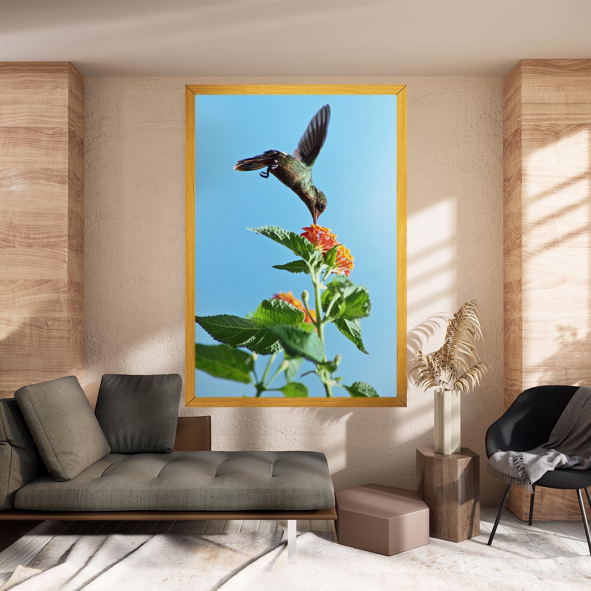 Tablou Canvas Bird Exotic Flower mockup 8