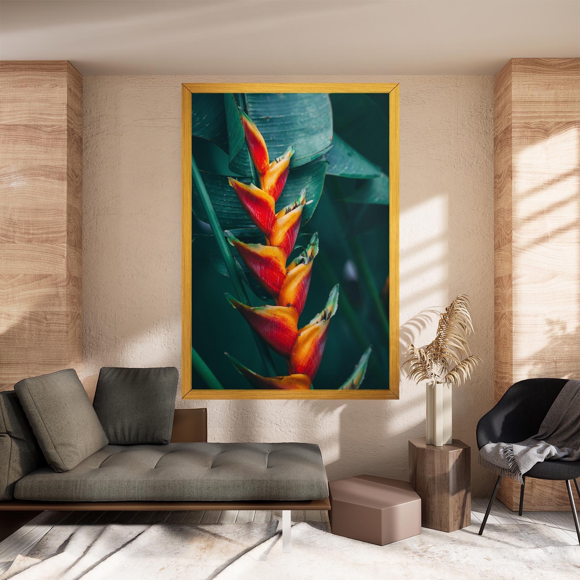 Tablou Canvas Red Orange Exotic mockup 8