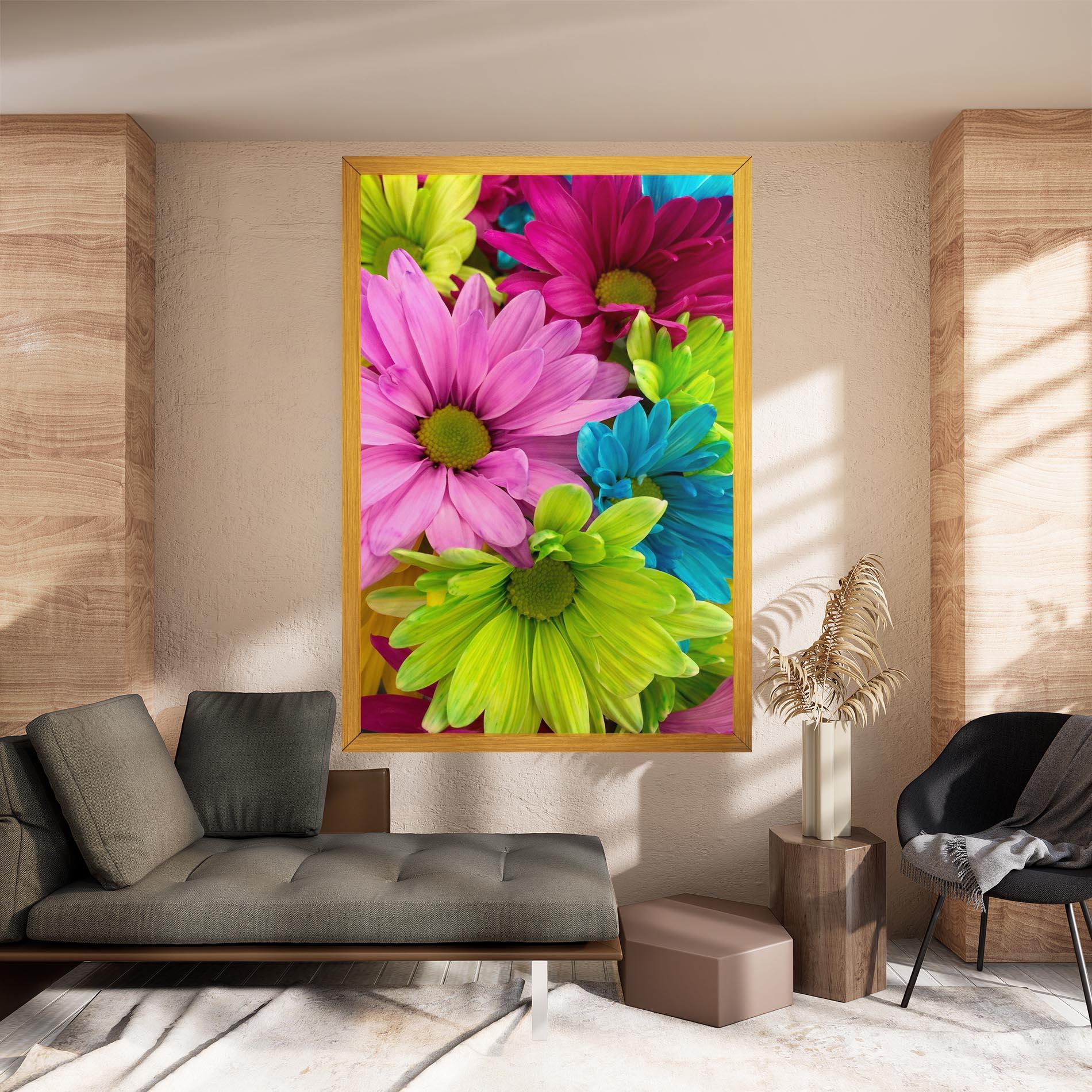 Tablou Canvas Three Shades Of Flower mockup 8