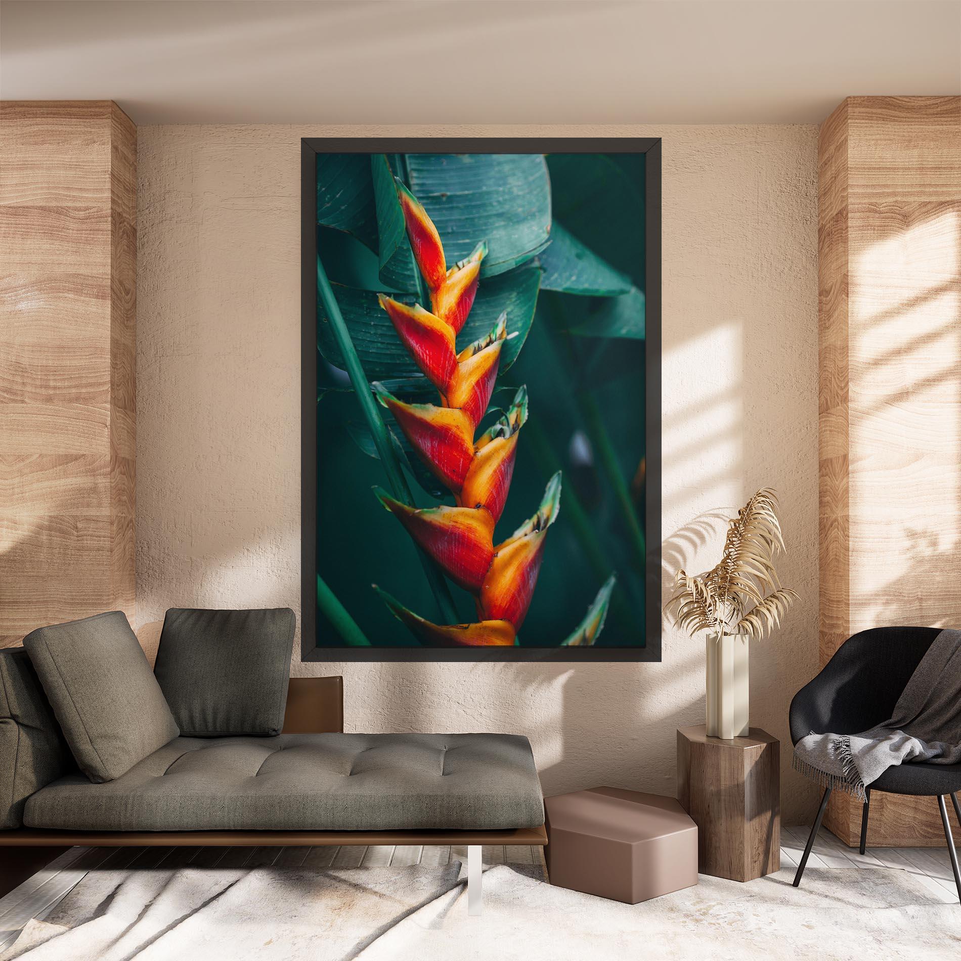 Tablou Canvas Red Orange Exotic mockup 8