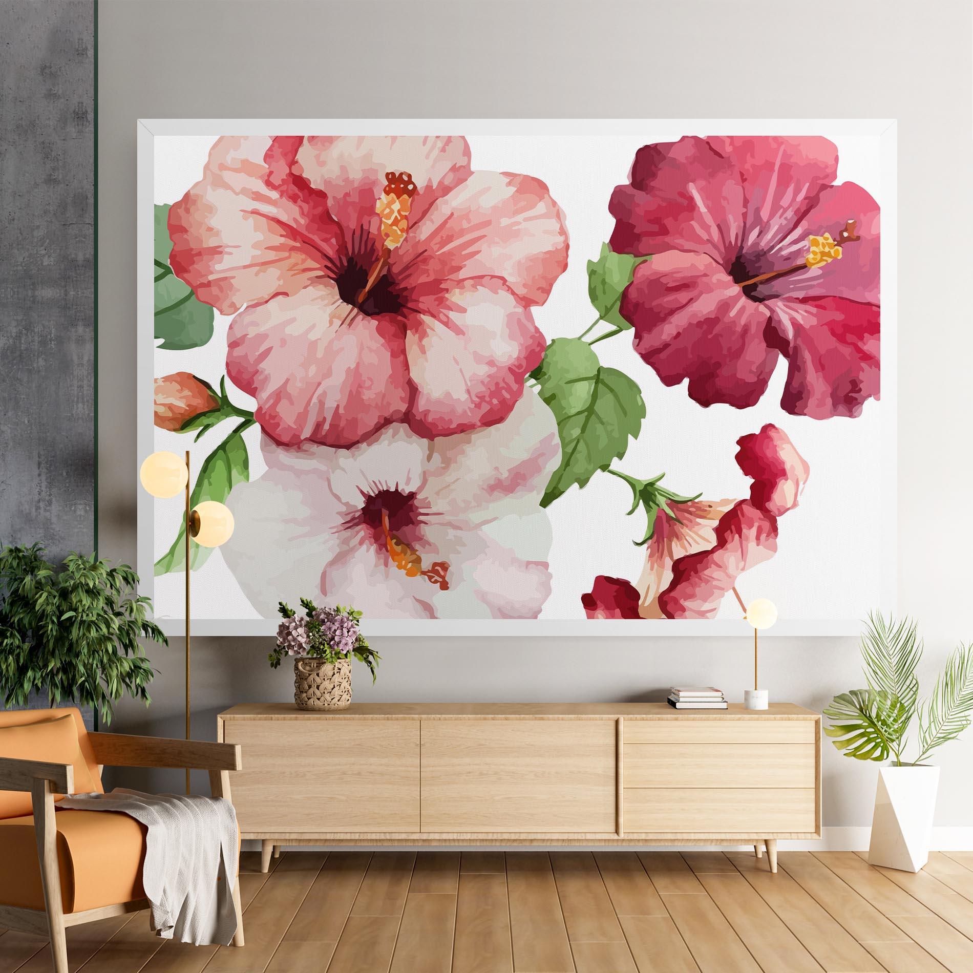 Tablou Canvas Exotic Flower Paint mockup 9