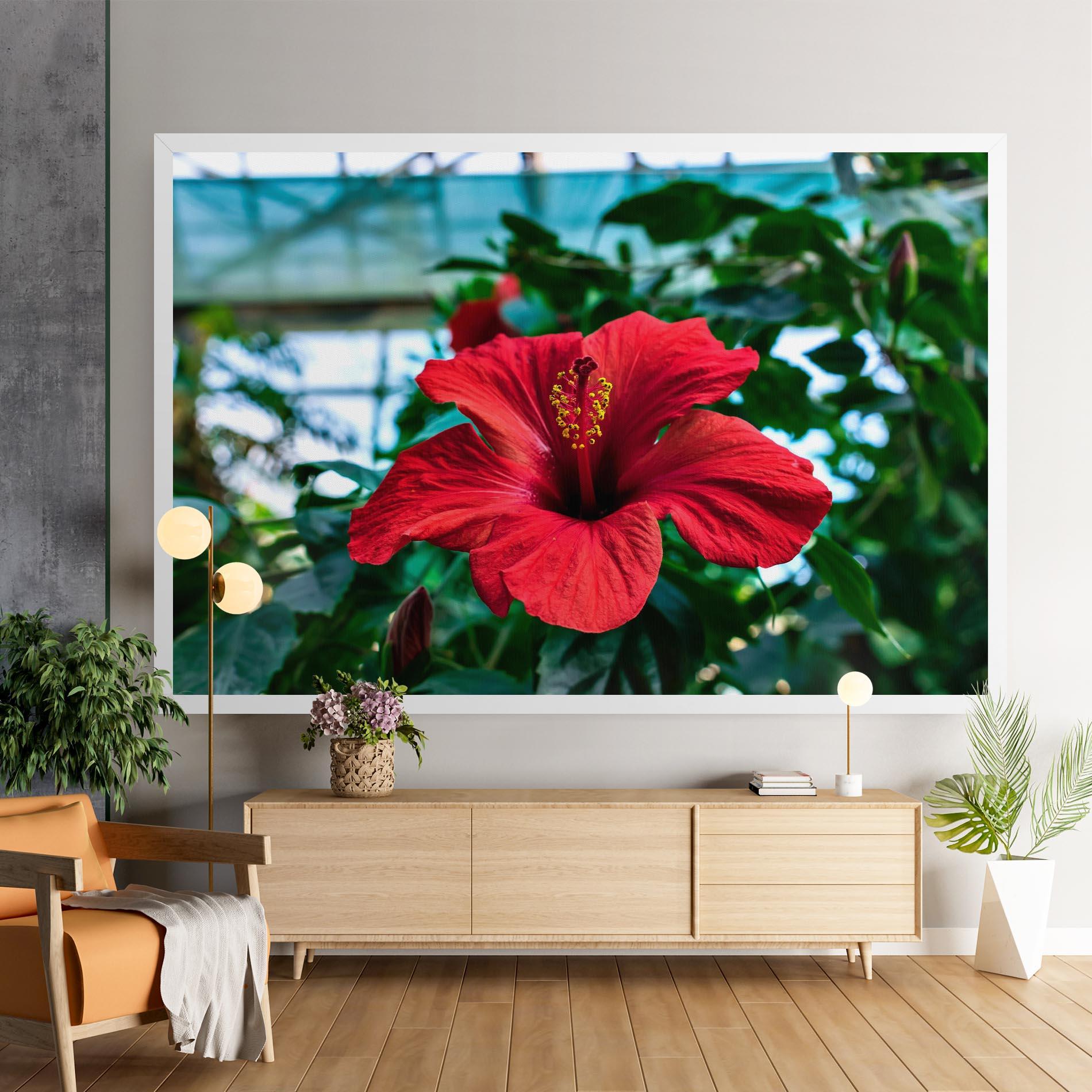 Tablou Canvas Red Exotic Plant mockup 9